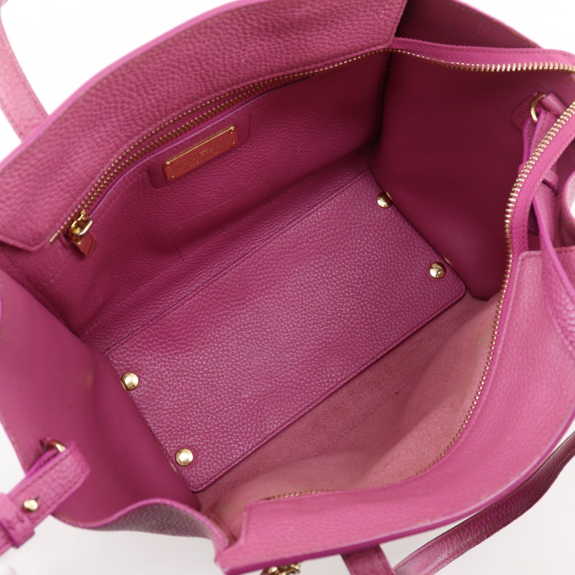 Salvatore Ferragamo Pink Leather Handbag (Pre-Owned)