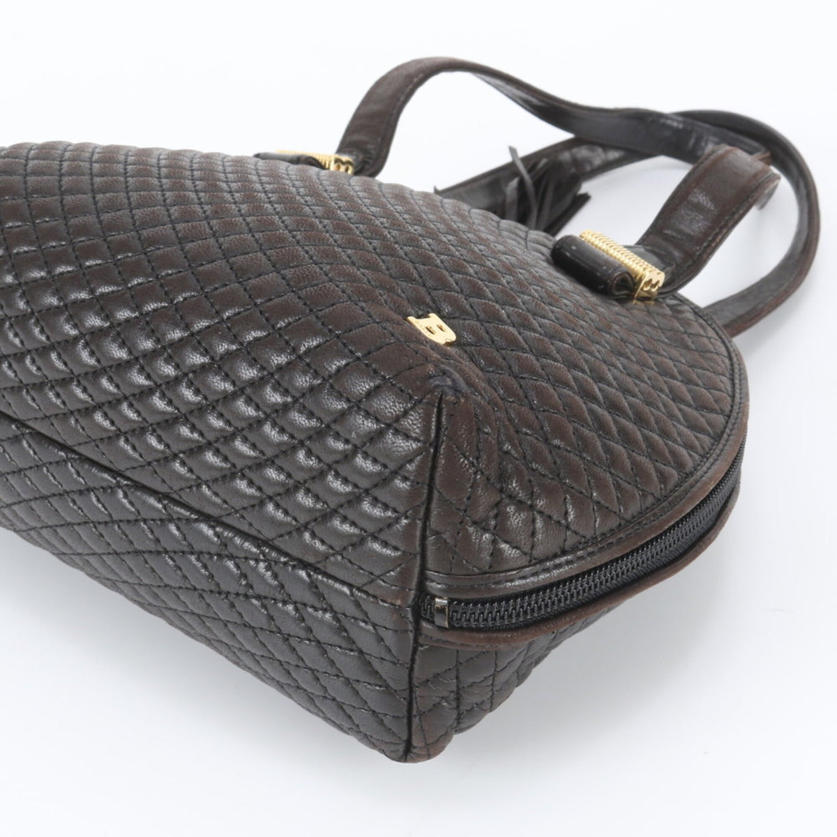 Bally Brown Leather Handbag Tote Bag (Pre-Owned)