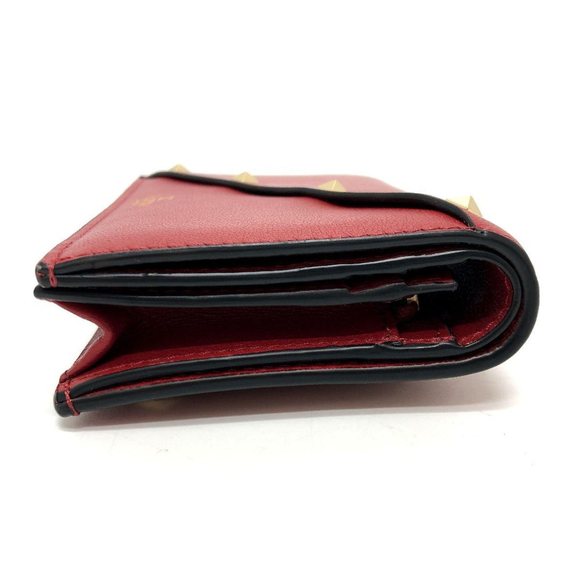 Valentino Red Color Leather Coin Purse/Coin Case (Pre-Owned)