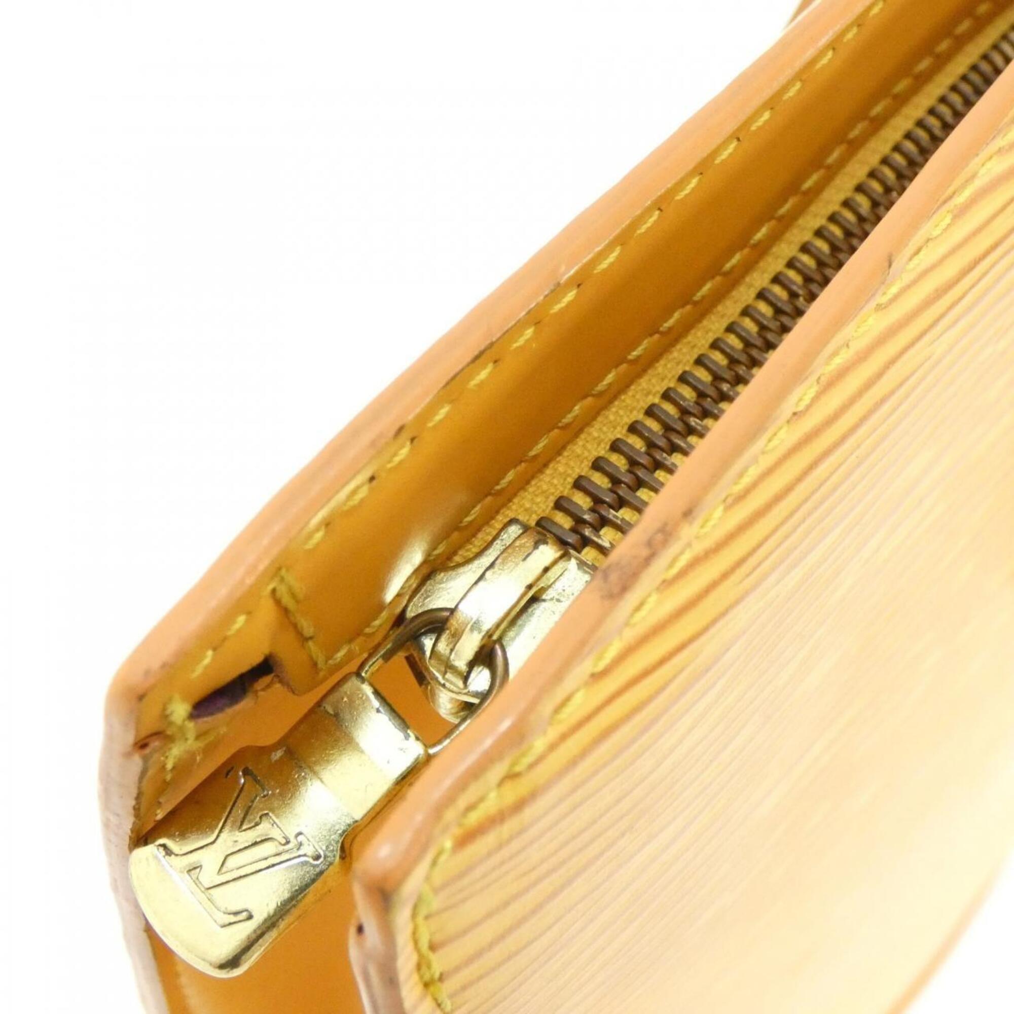 Louis Vuitton Yellow Leather Handbag (Pre-Owned)