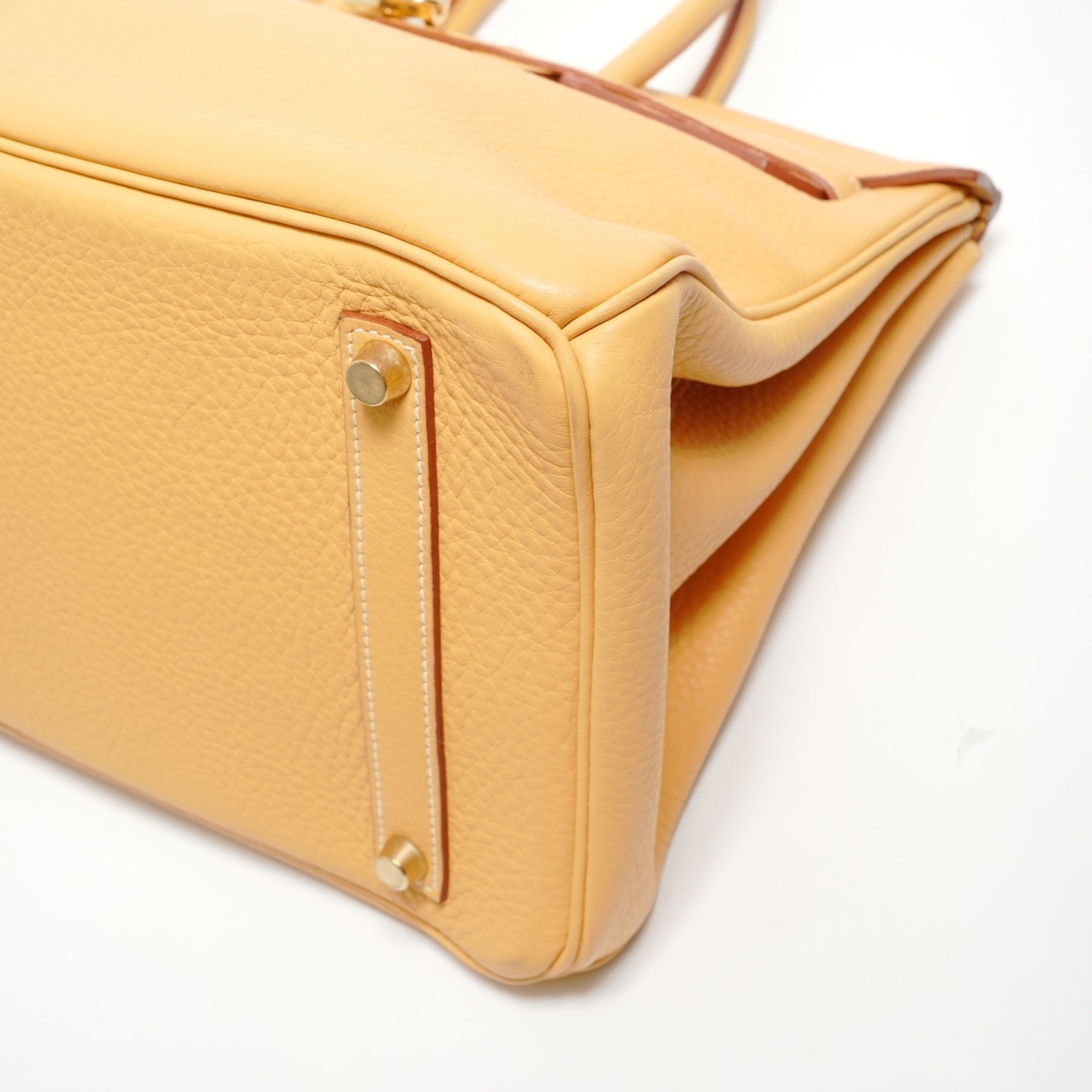 Hermes Birkin Natural Sable Yellow Togo Leather Handbag (Pre-Owned)