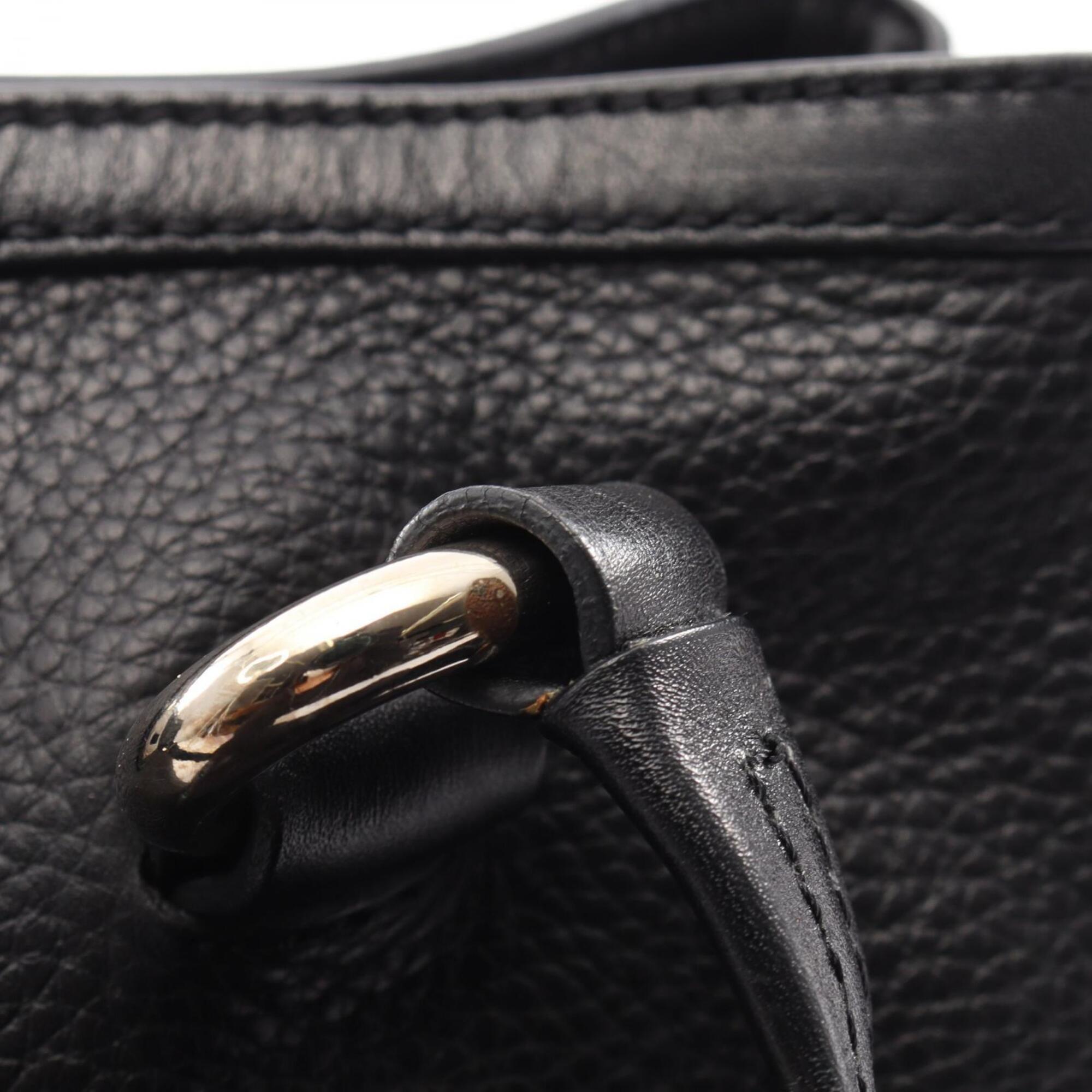 Celine Black Leather Handbag Tote Bag (Pre-Owned)