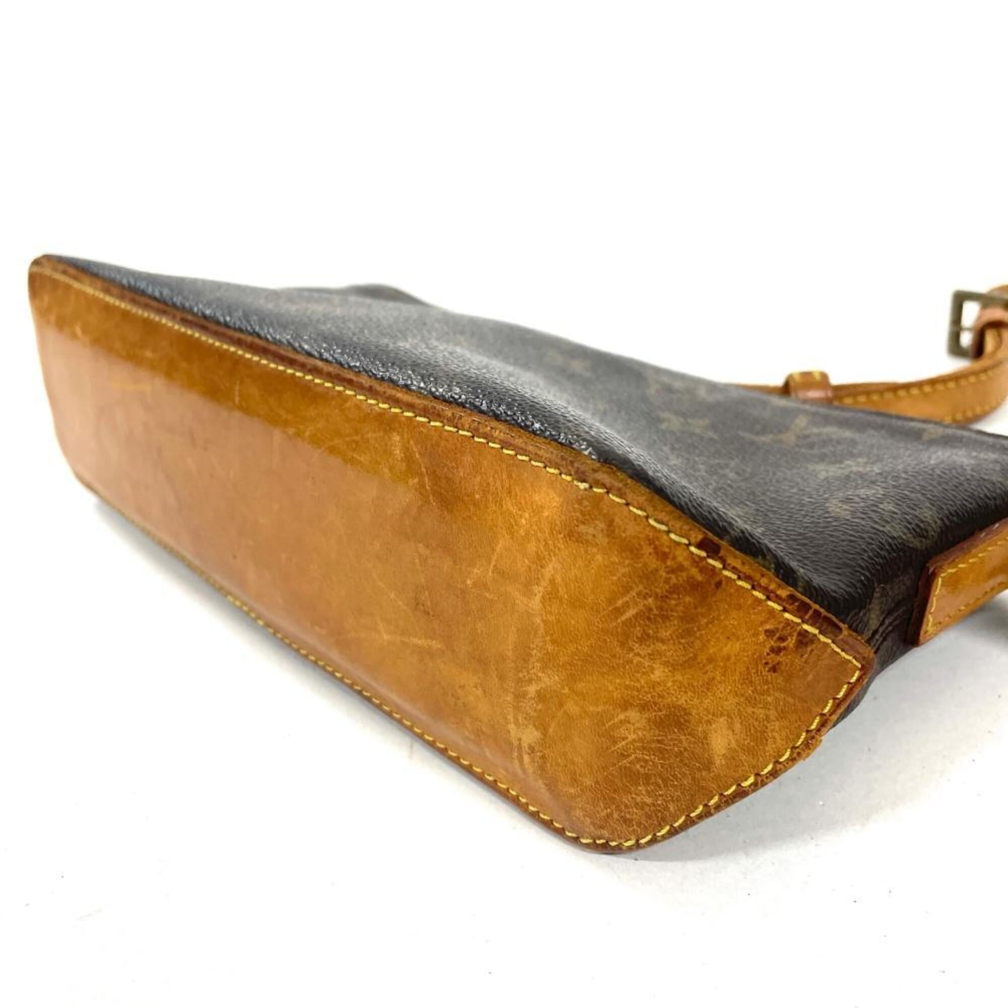 Louis Vuitton Brown Monogram Canvas Shoulder Bag (Pre-Owned)