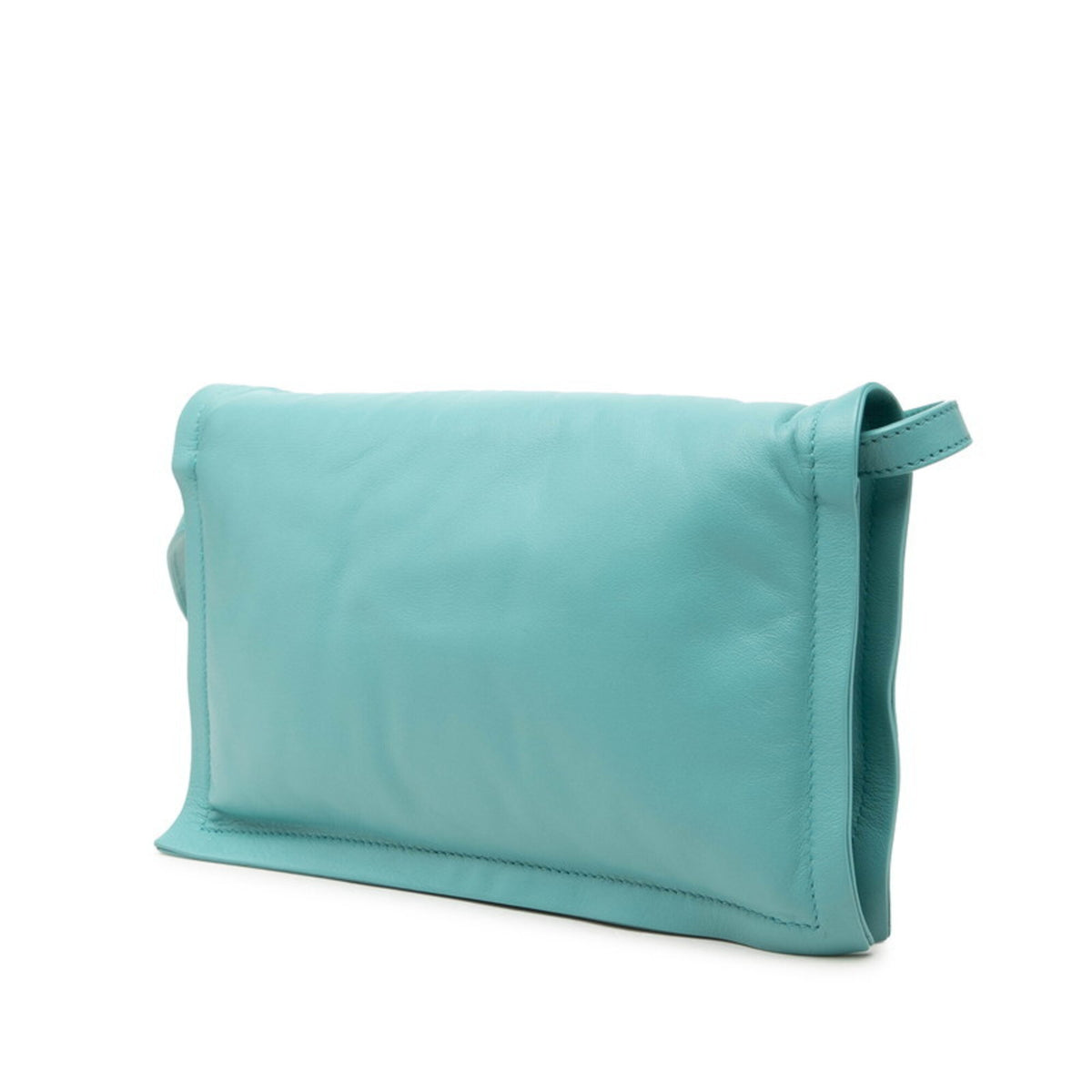 Salvatore Ferragamo Blue Leather Shoulder Bag (Pre-Owned)