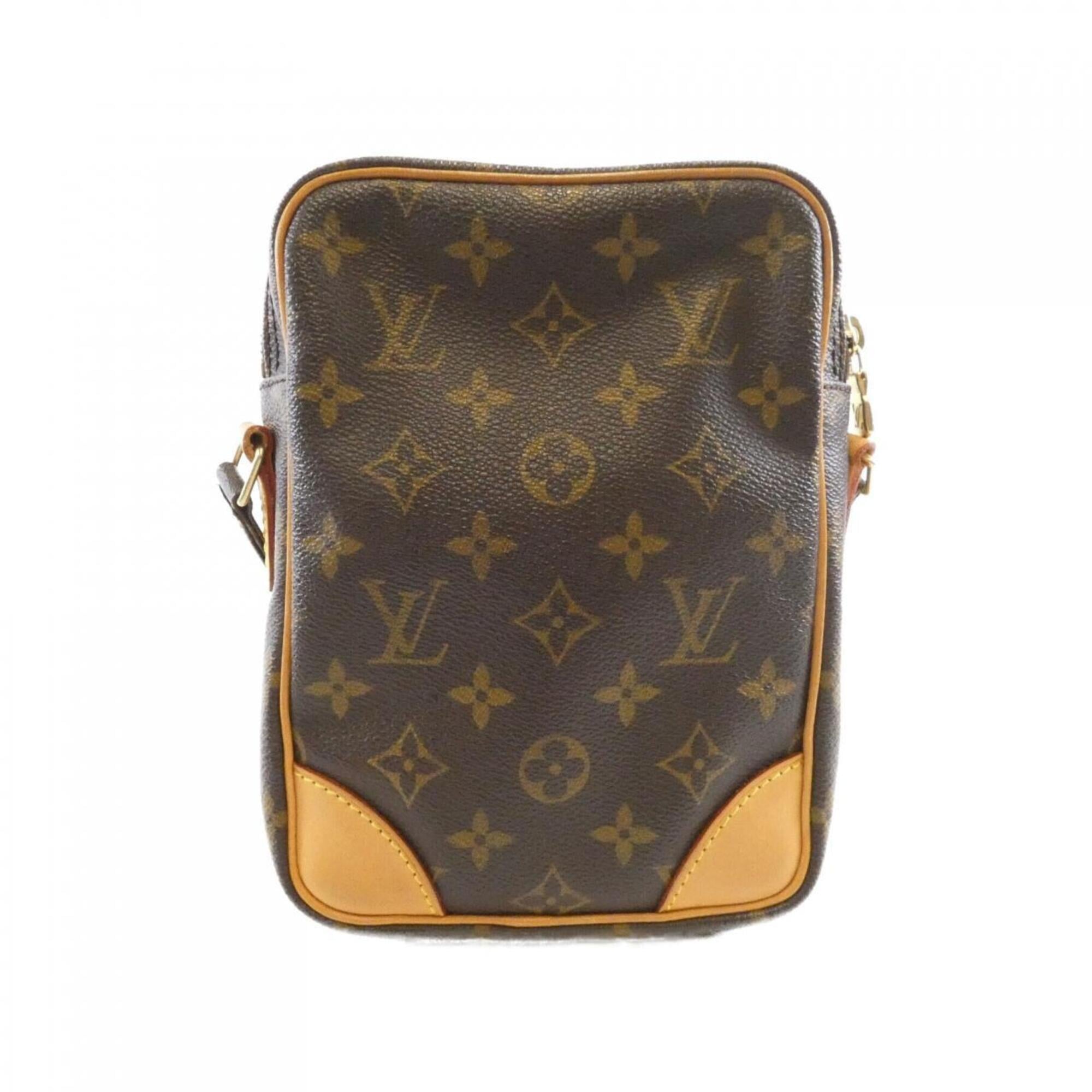 Louis Vuitton Brown Coated Canvas Shoulder Bag (Pre-Owned)