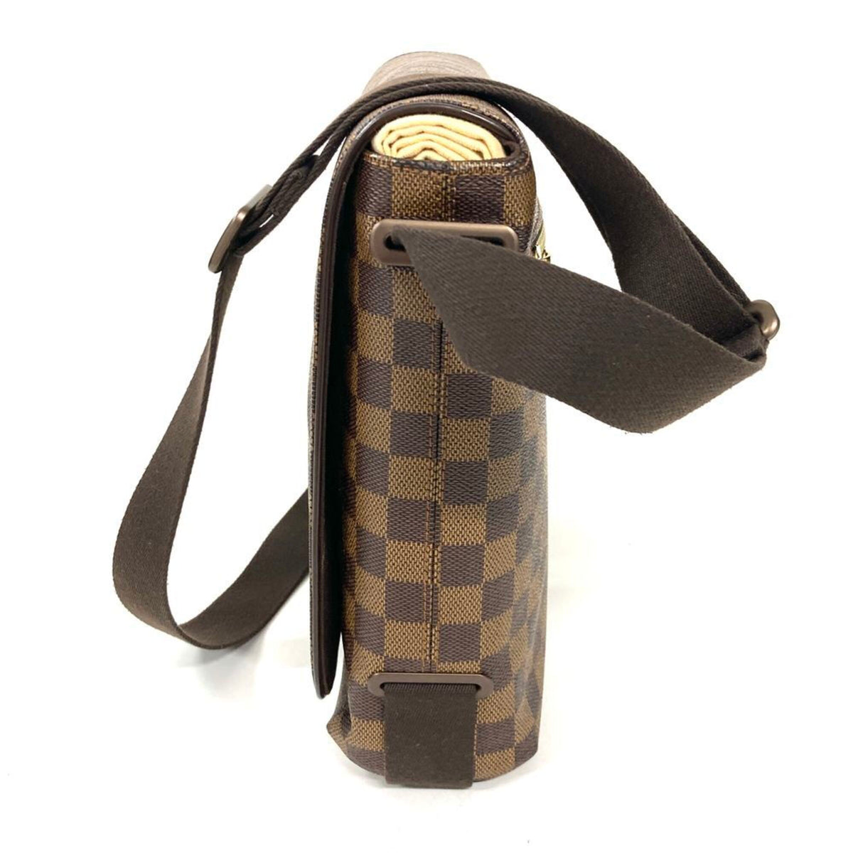Louis Vuitton Damier Canvas Ebene Damier Canvas Shoulder Bag (Pre-Owned)