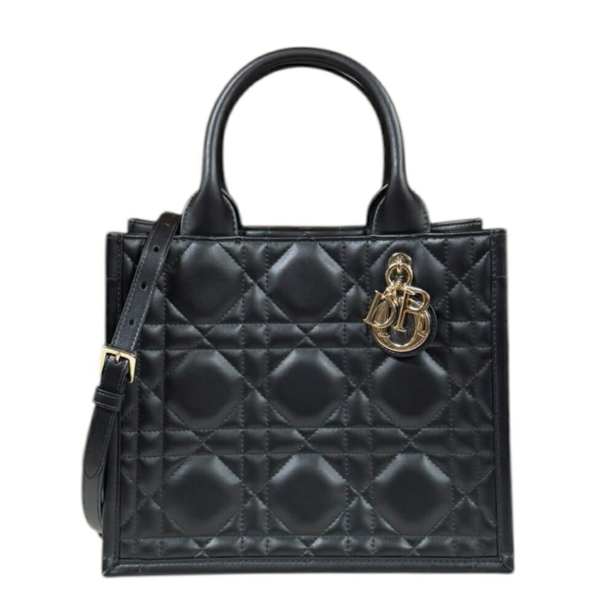 Christian Dior Black Leather Shoulder Bag (Pre-Owned)