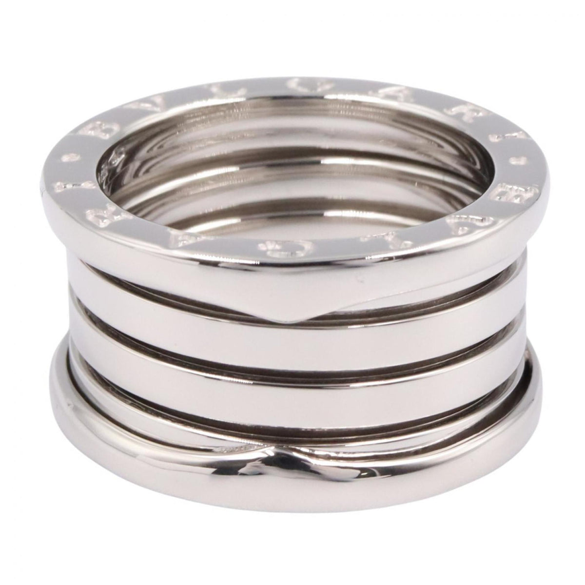 Bvlgari Silver White Gold (18K) Band Ring (Pre-Owned)