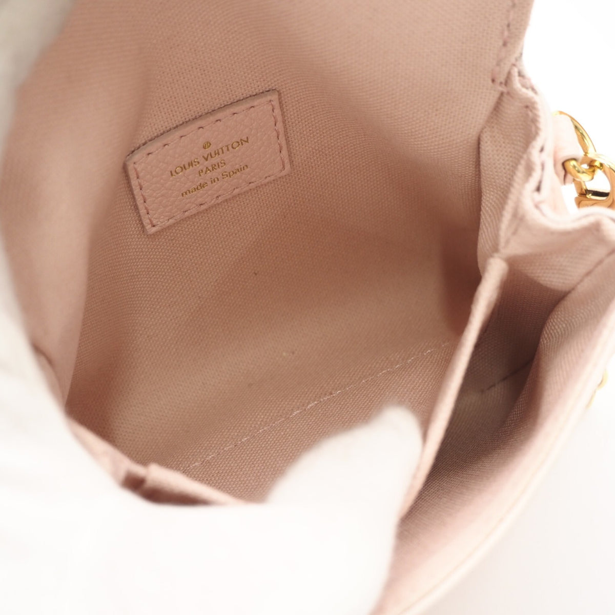 Louis Vuitton Pink Leather Shoulder Bag (Pre-Owned)