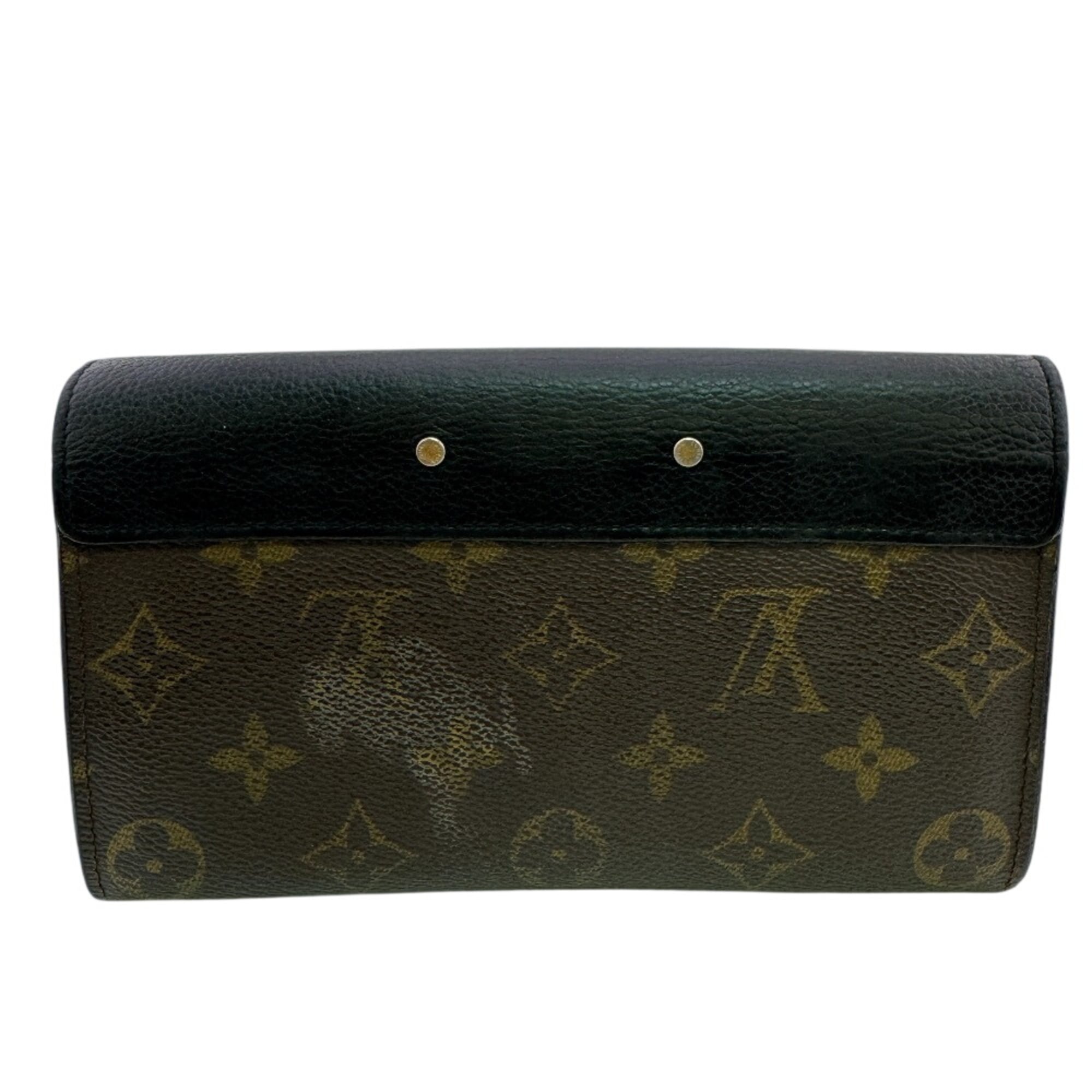 Louis Vuitton Black Brown Monogram Monogram Leather (Pre-Owned)