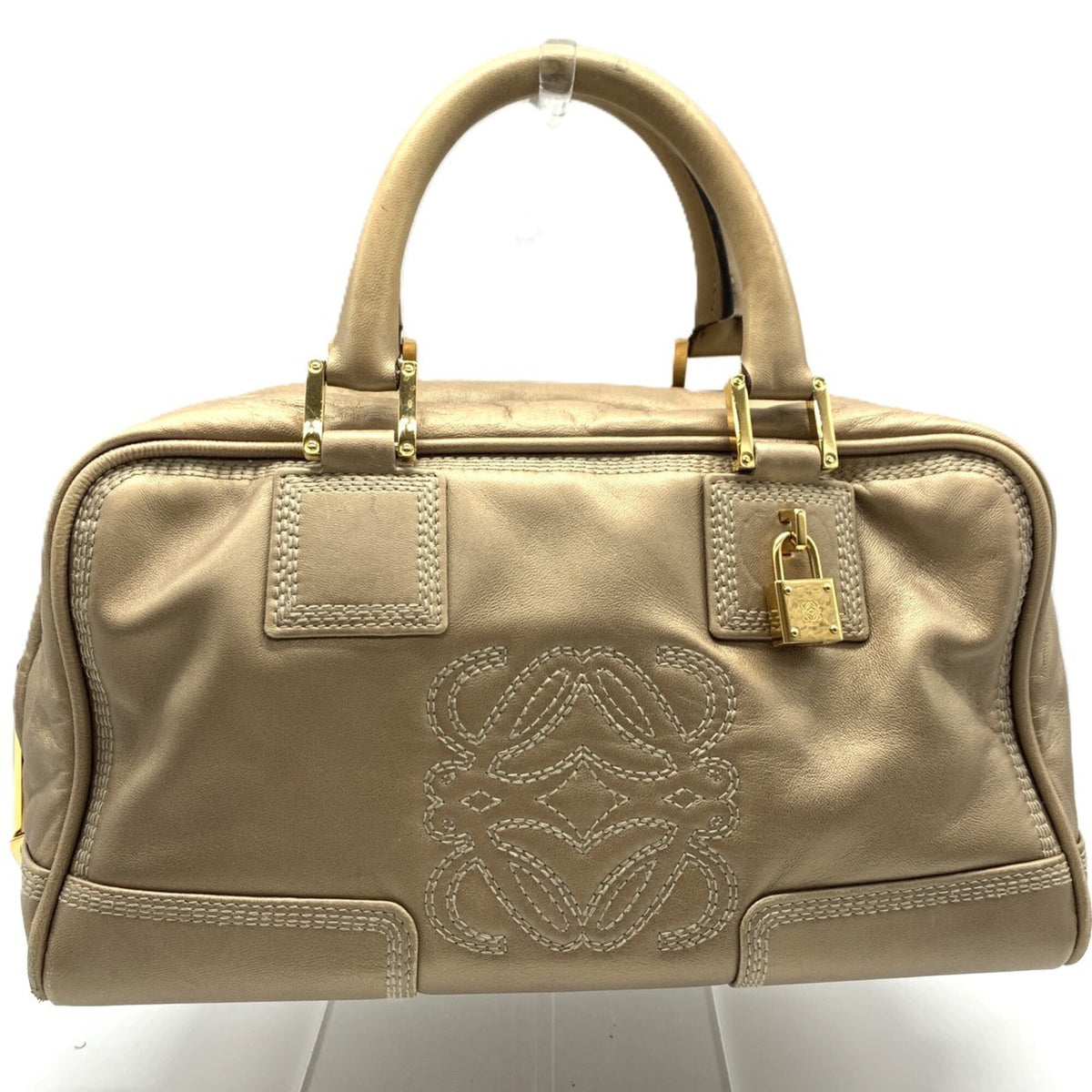 Loewe Gold Leather Handbag (Pre-Owned)