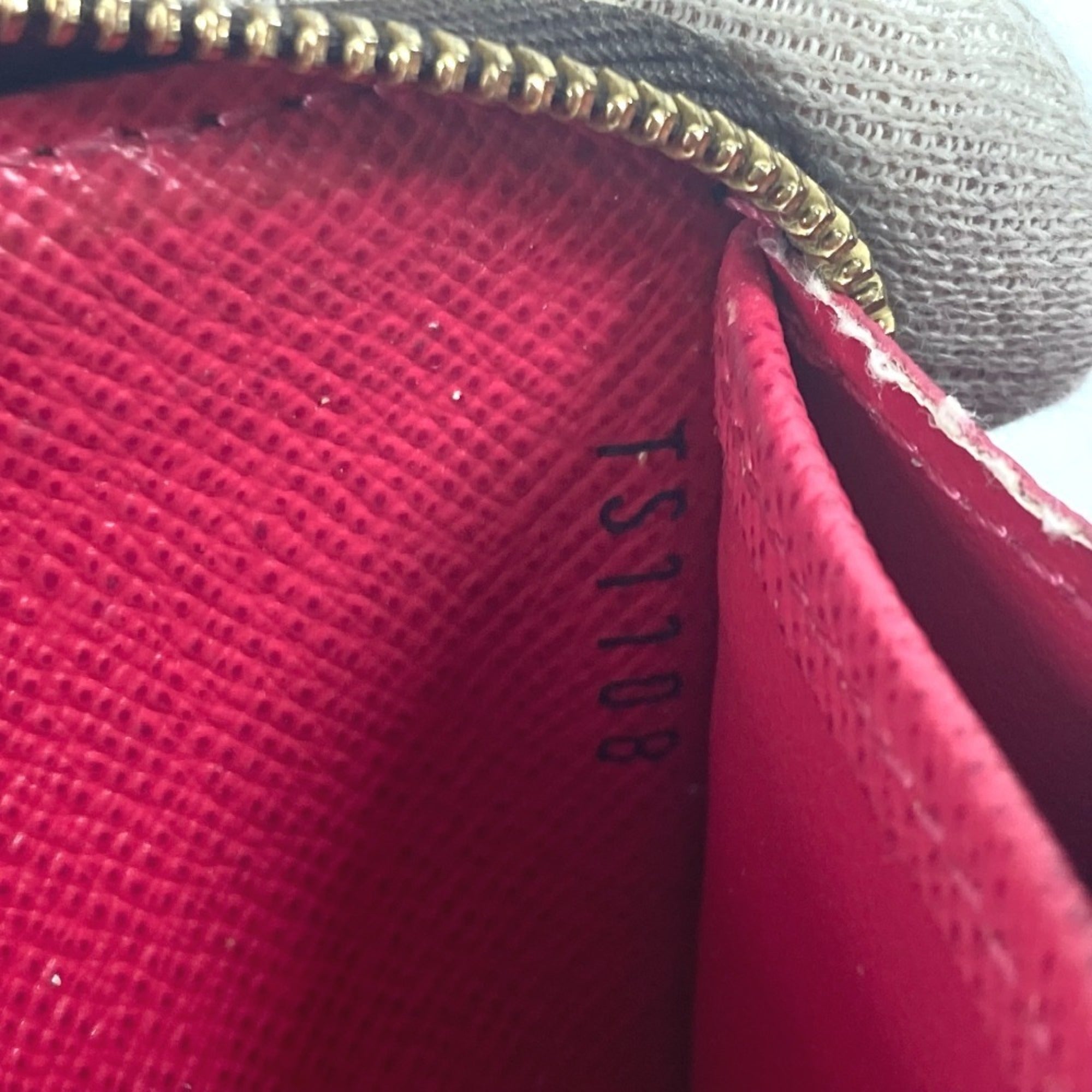Louis Vuitton Monogram Brown Pink Monogram Coin Purse/Coin Case (Pre-Owned)