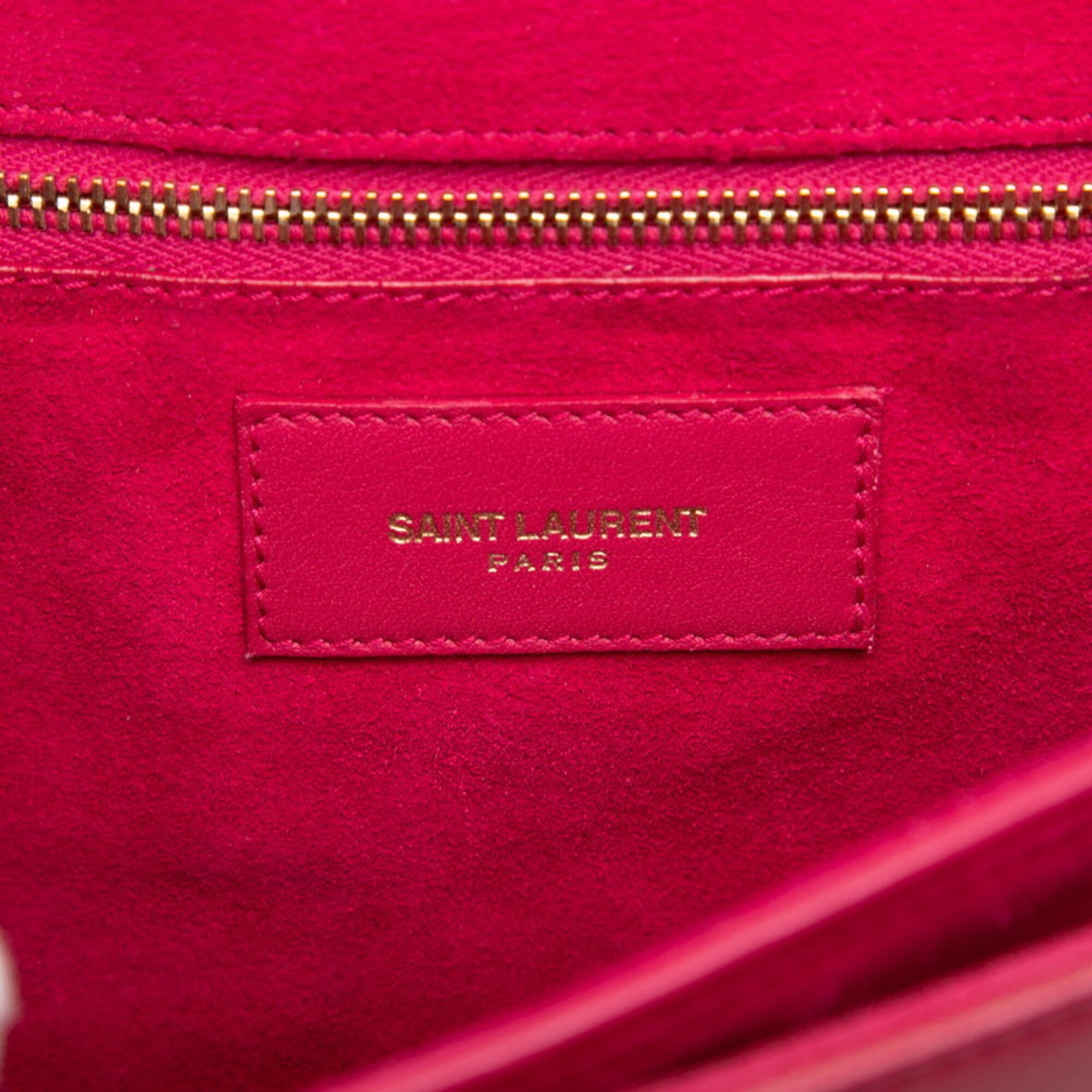 Saint Laurent Pink Leather Shoulder Bag (Pre-Owned)