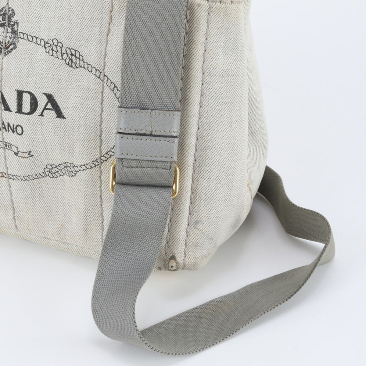 Prada Gray Crossbody Bag Handbag Shoulder Bag Tote Bag (Pre-Owned)