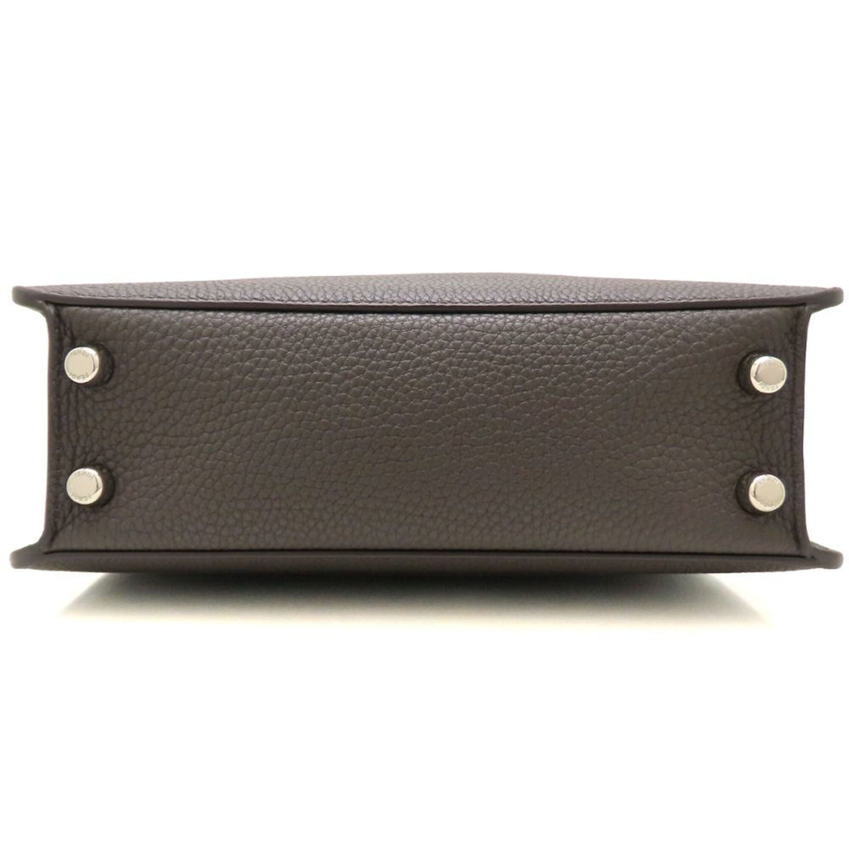 Fendi Dark Brown Yellow Leather Shoulder Bag (Pre-Owned)
