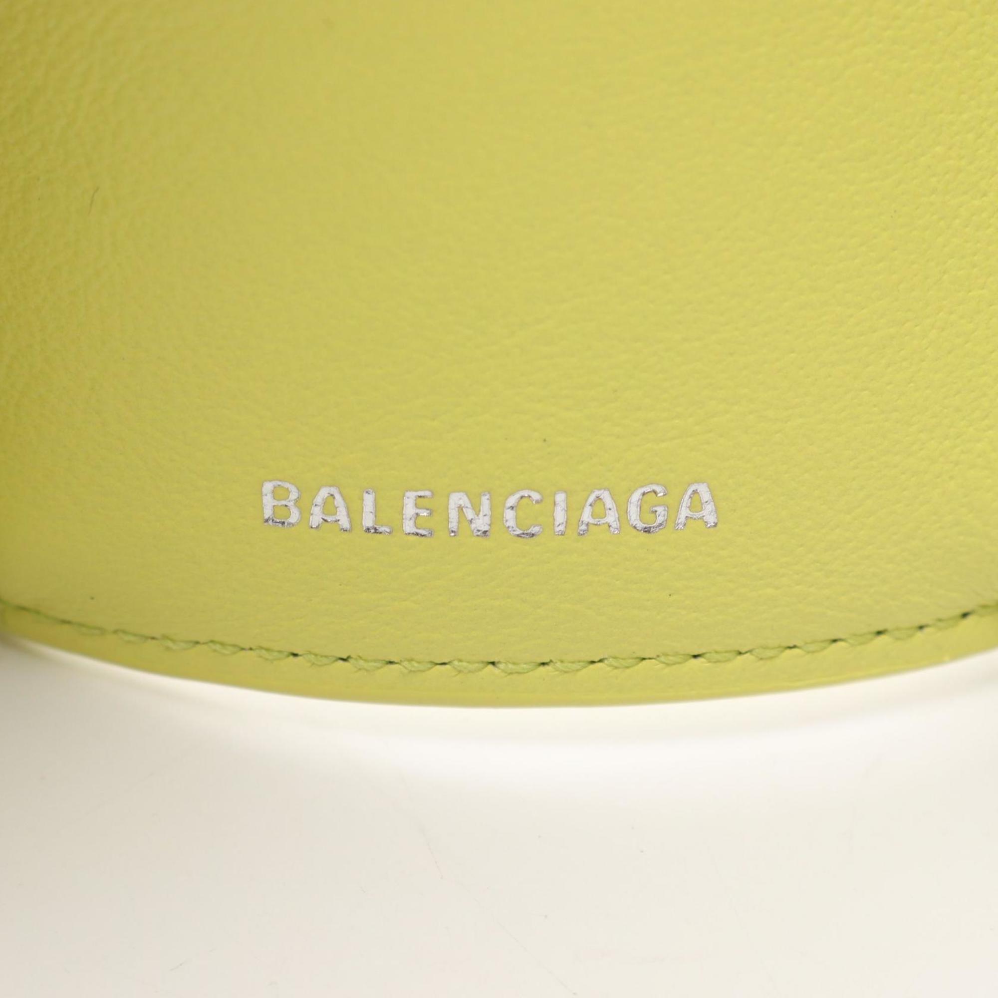 Balenciaga Yellow Leather Wallet (Tri-Fold) (Pre-Owned)