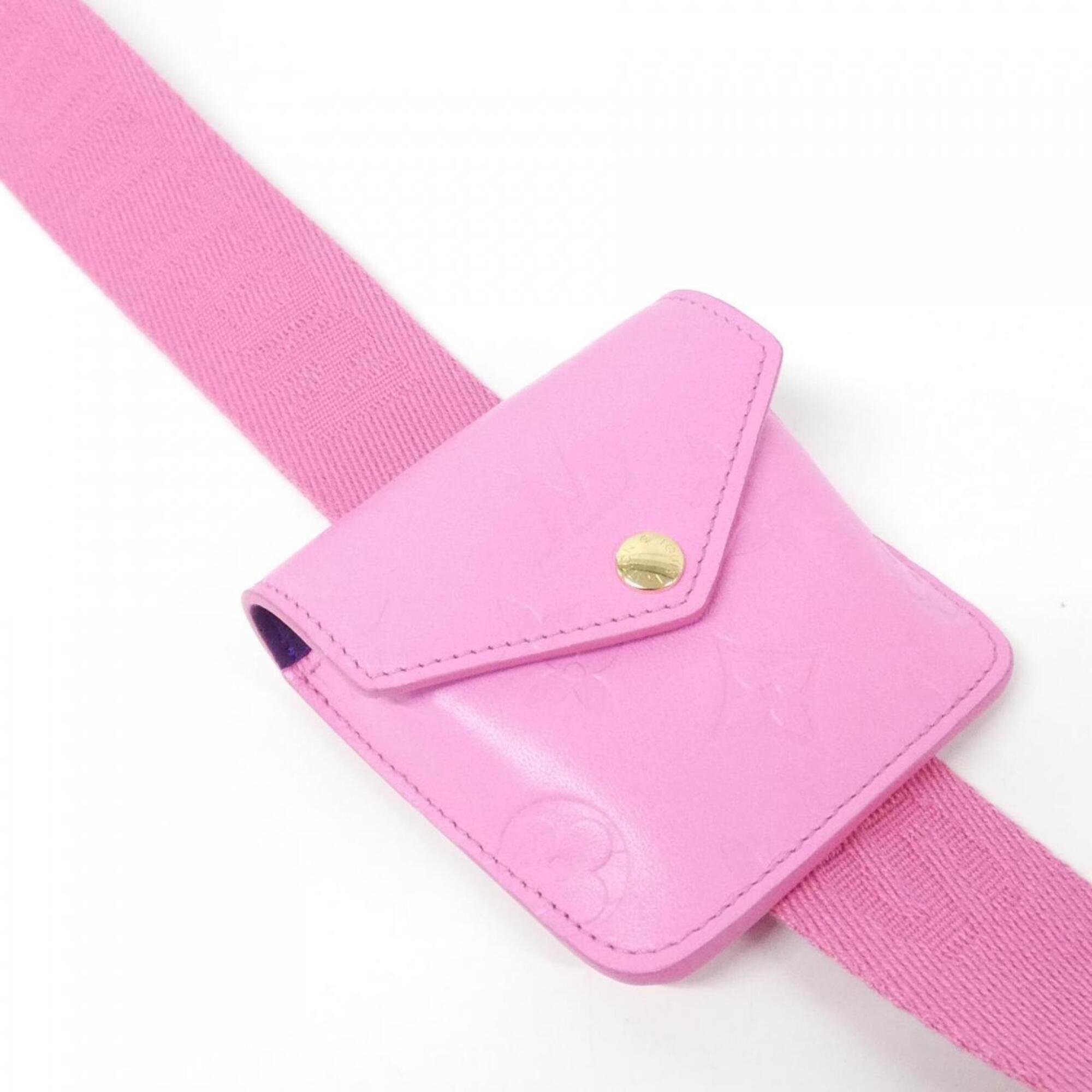 Louis Vuitton Rose Leather Pouch Shoulder Bag (Pre-Owned)