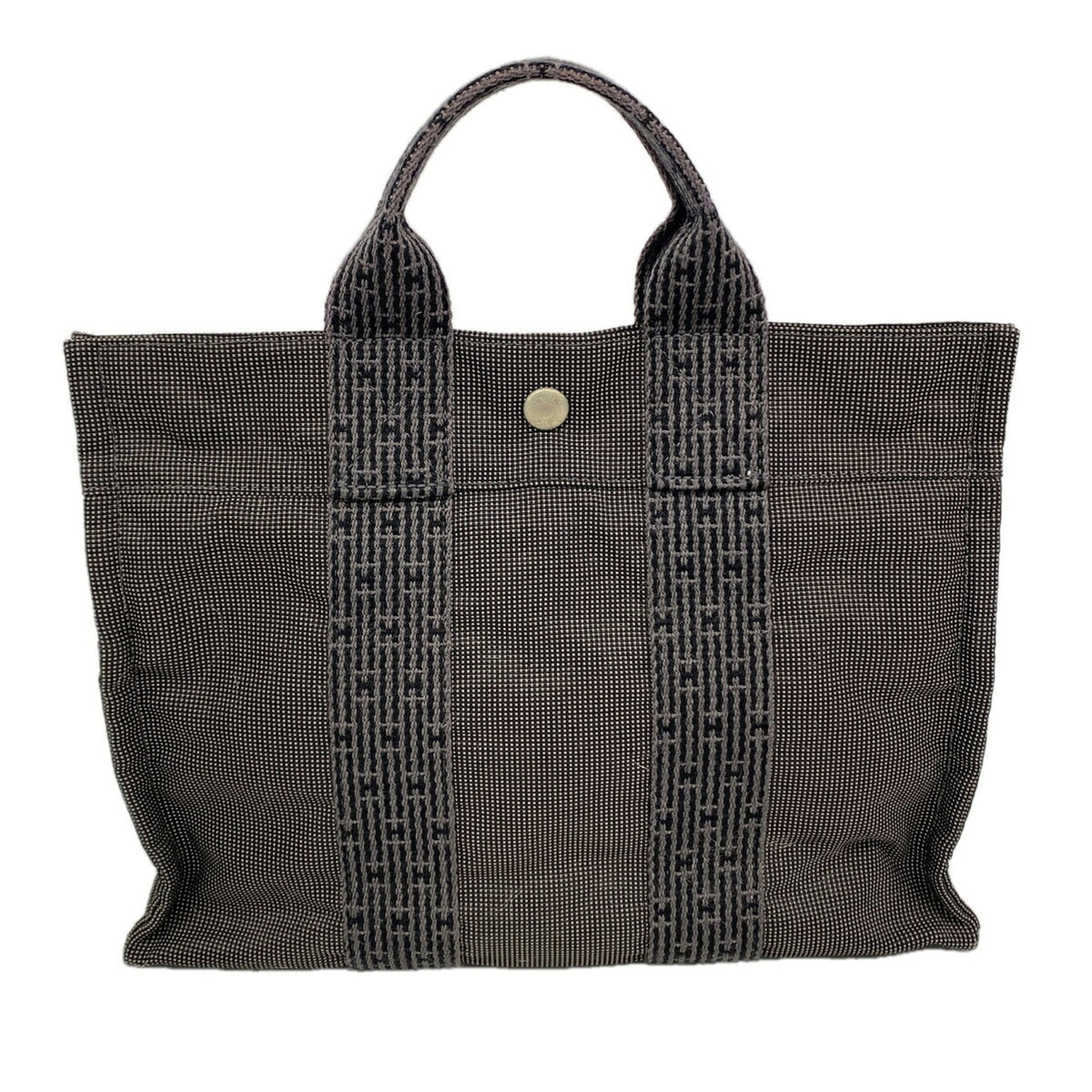 Hermes Gray Nylon Tote Bag (Pre-Owned)