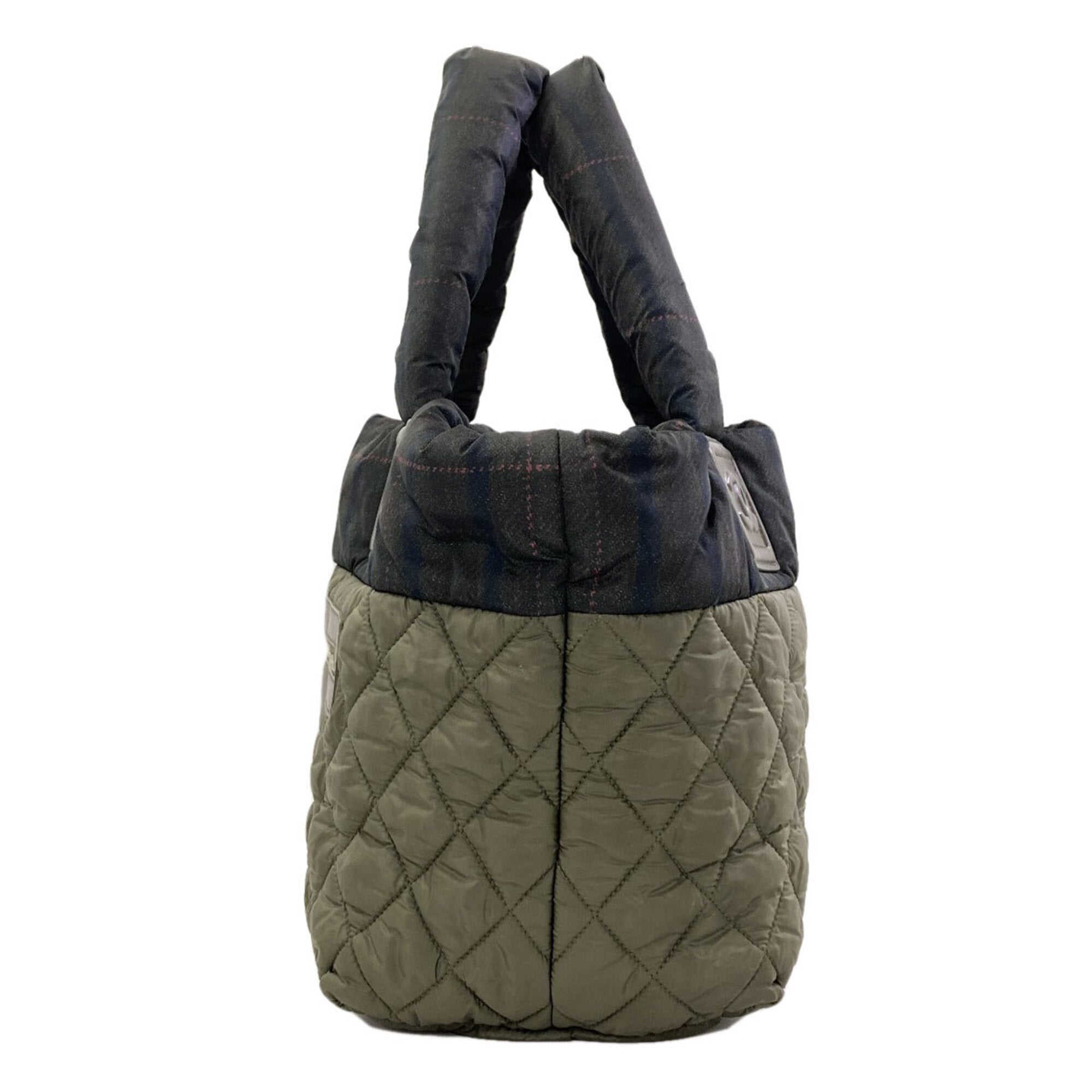 Chanel Khaki Nylon Handbag (Pre-Owned)