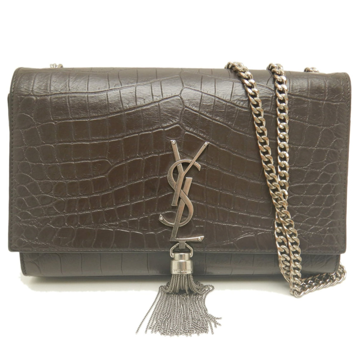 Yves Saint Laurent Brown Leather Shoulder Bag (Pre-Owned)