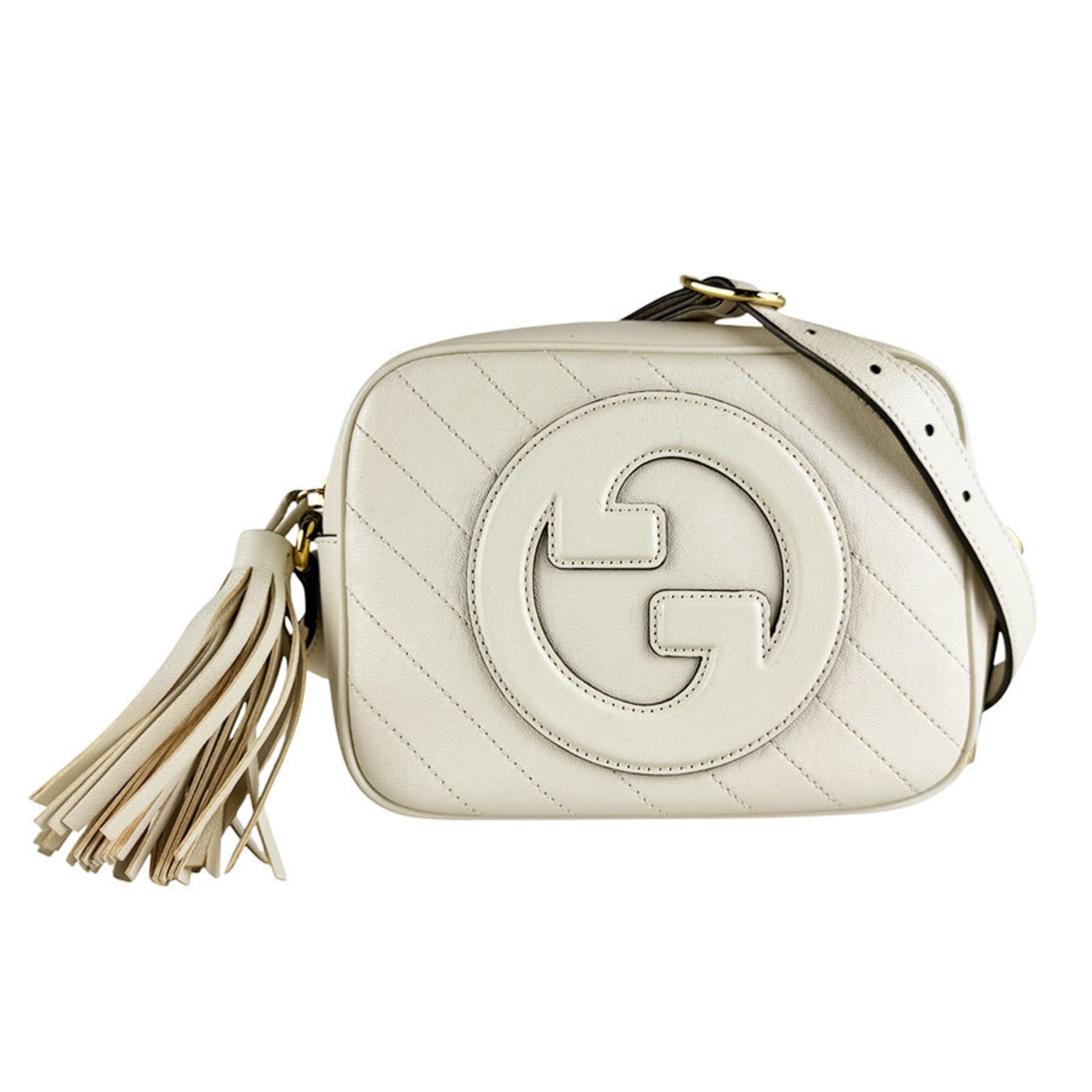 Gucci Ivory Leather Shoulder Bag (Pre-Owned)