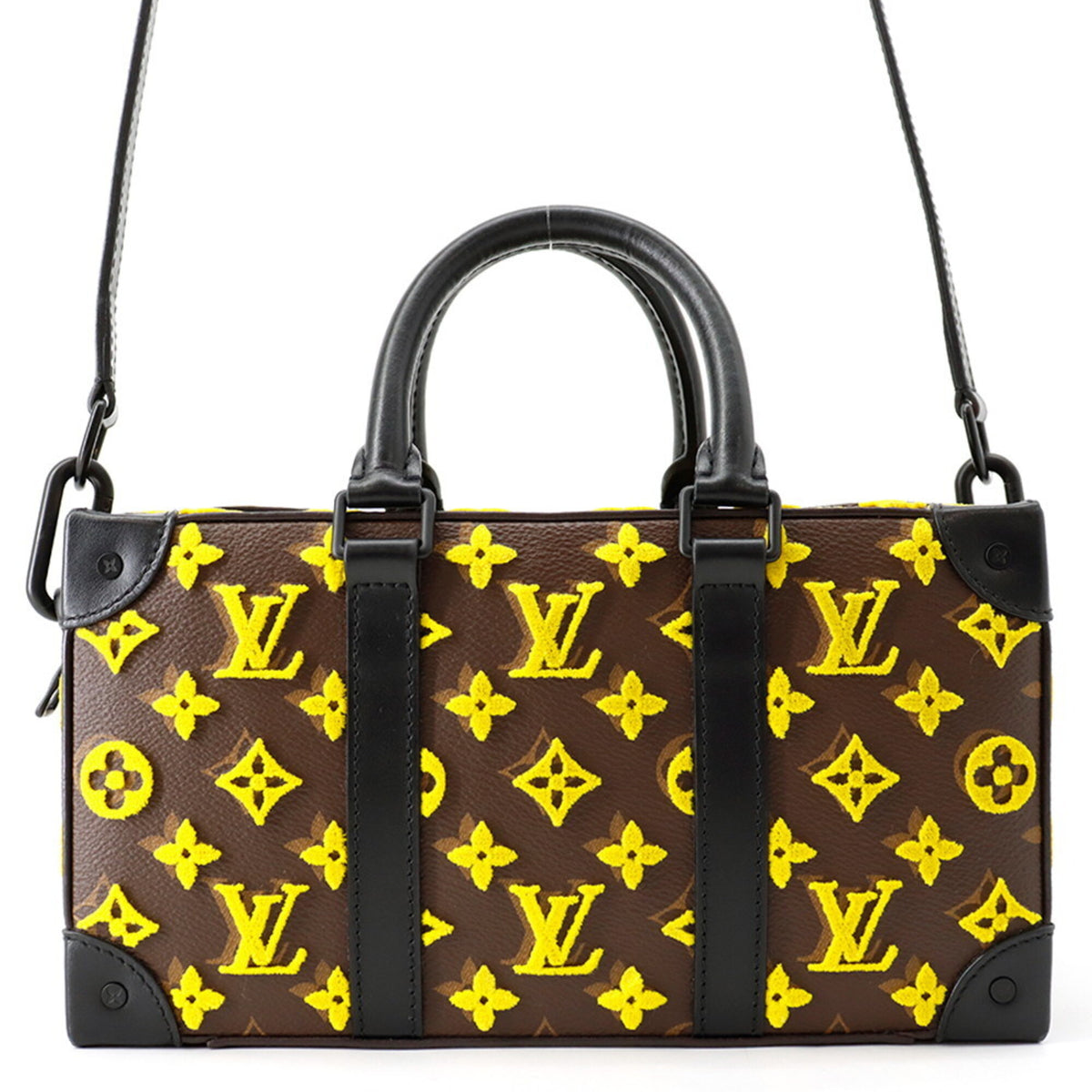 Louis Vuitton Monogram Tuffetage Black Brown Yellow Handbag Shoulder Bag (Pre-Owned)
