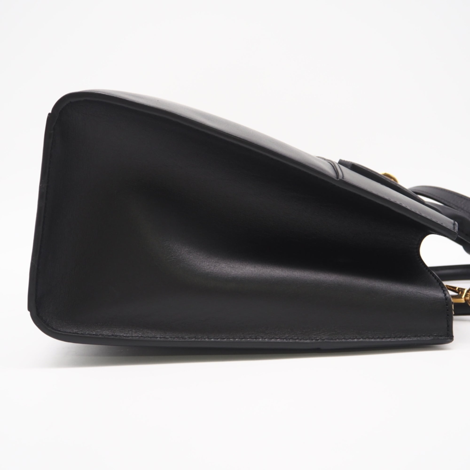 Louis Vuitton Black Noir Leather Handbag (Pre-Owned)