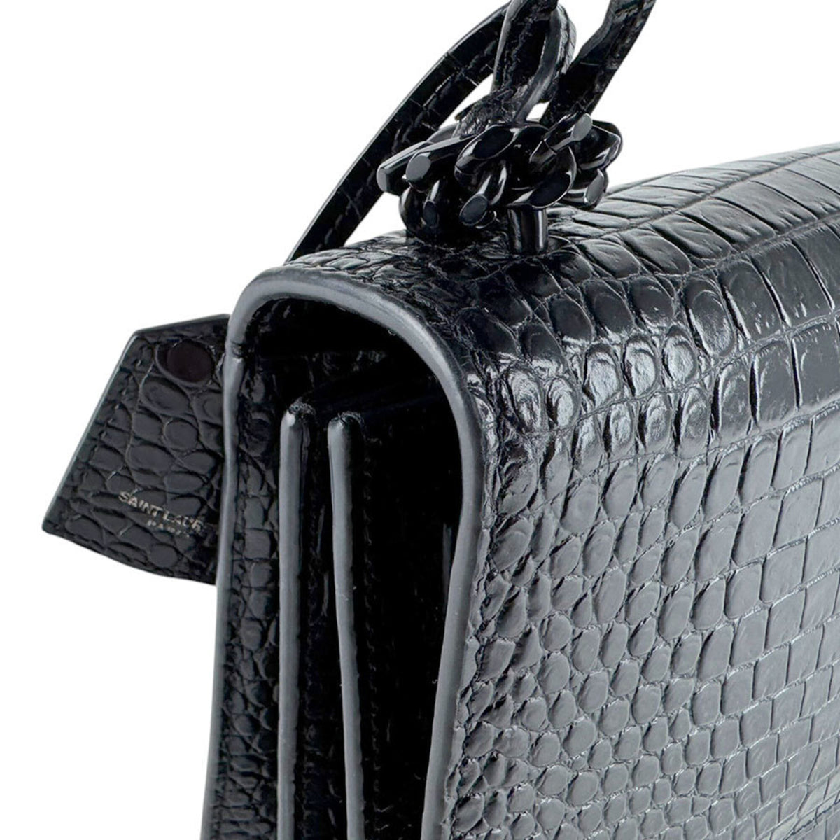 Saint Laurent Black Leather Shoulder Bag (Pre-Owned)