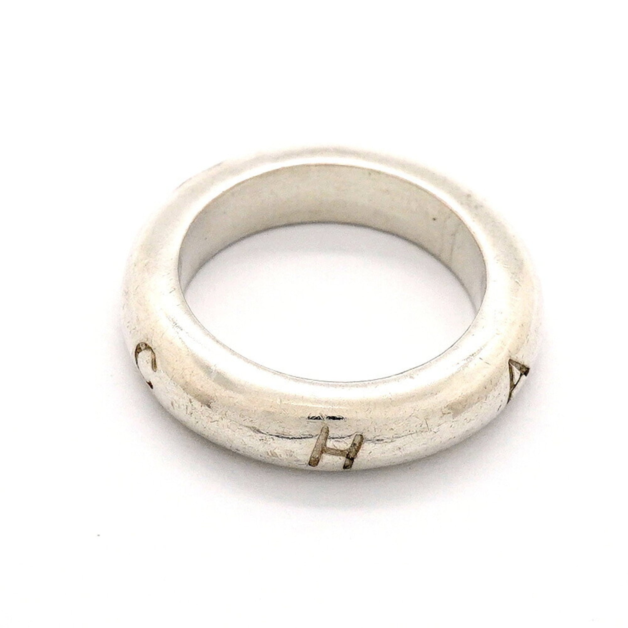 Chanel Silver 925 Band Ring (Pre-Owned)
