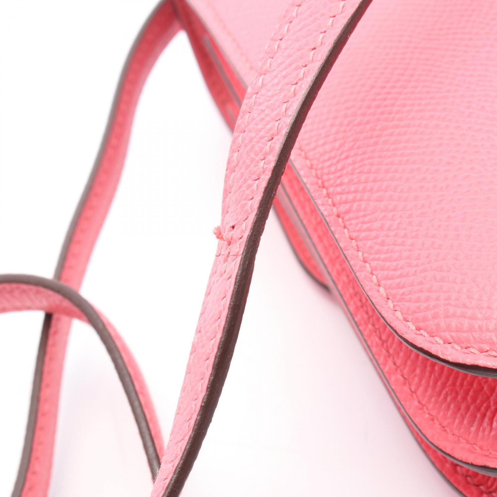 Hermes Pink Epsom Leather Handbag Shoulder Bag (Pre-Owned)