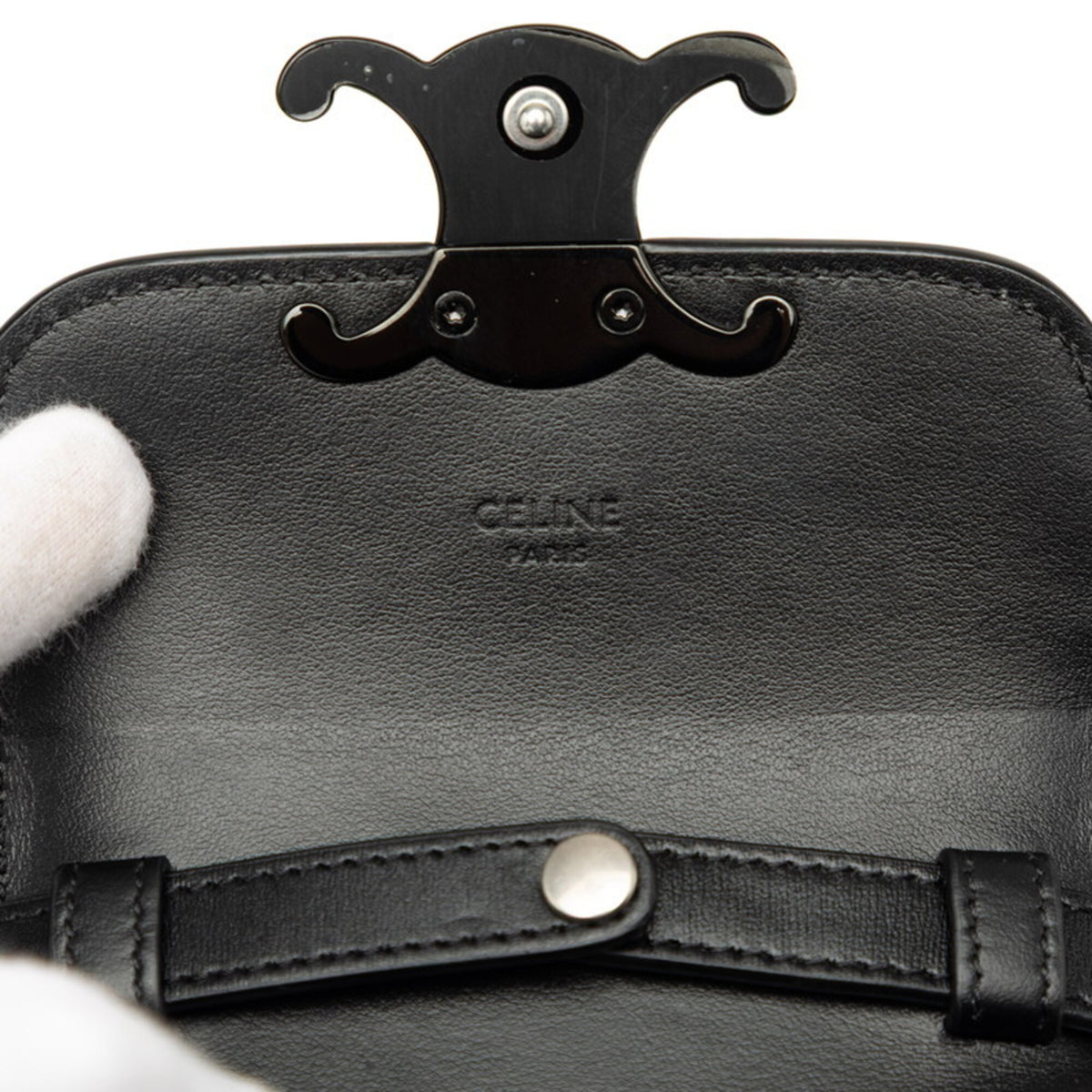 Celine Black Leather Shoulder Bag (Pre-Owned)