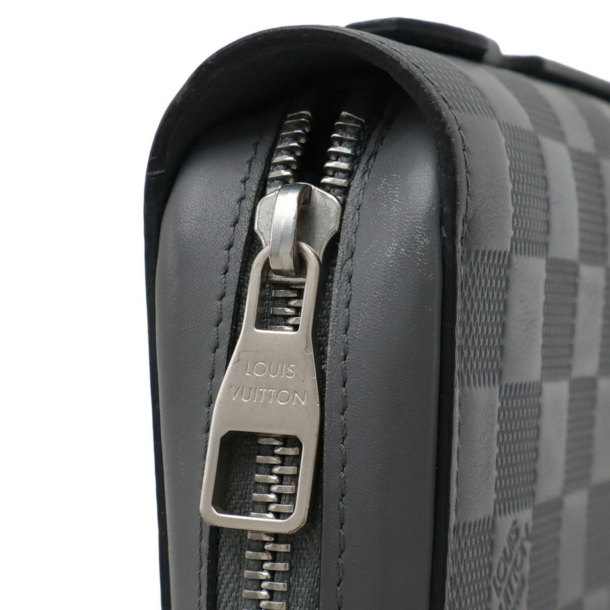 Louis Vuitton Damier Infini Gray Damier Infini Long Wallet (Bi-Fold) (Pre-Owned)