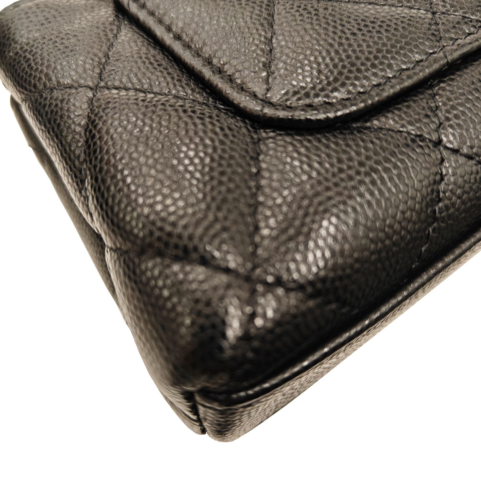 Chanel Black Caviar Leather Backpack (Pre-Owned)