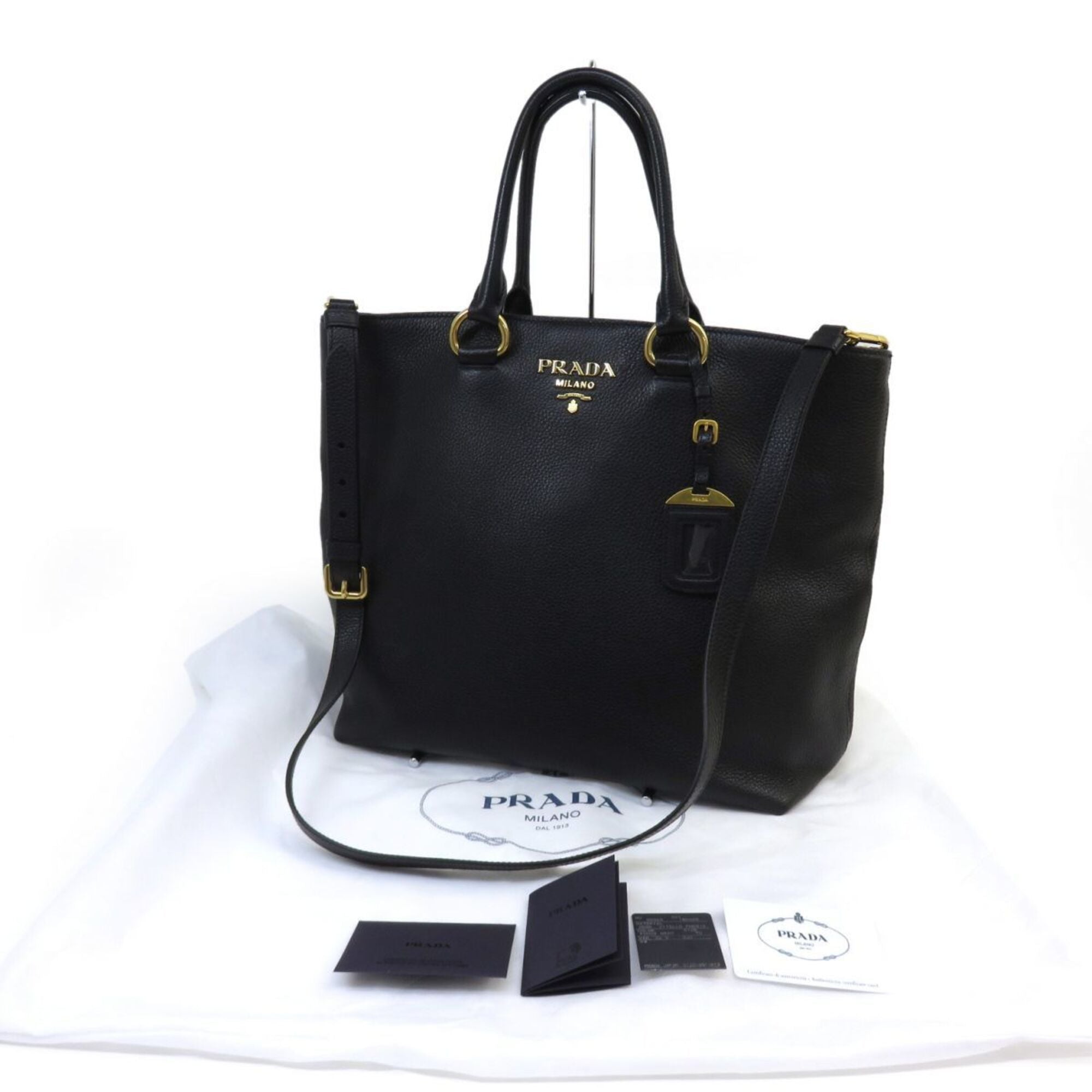Prada Black Nero Shoulder Bag Tote Bag (Pre-Owned)