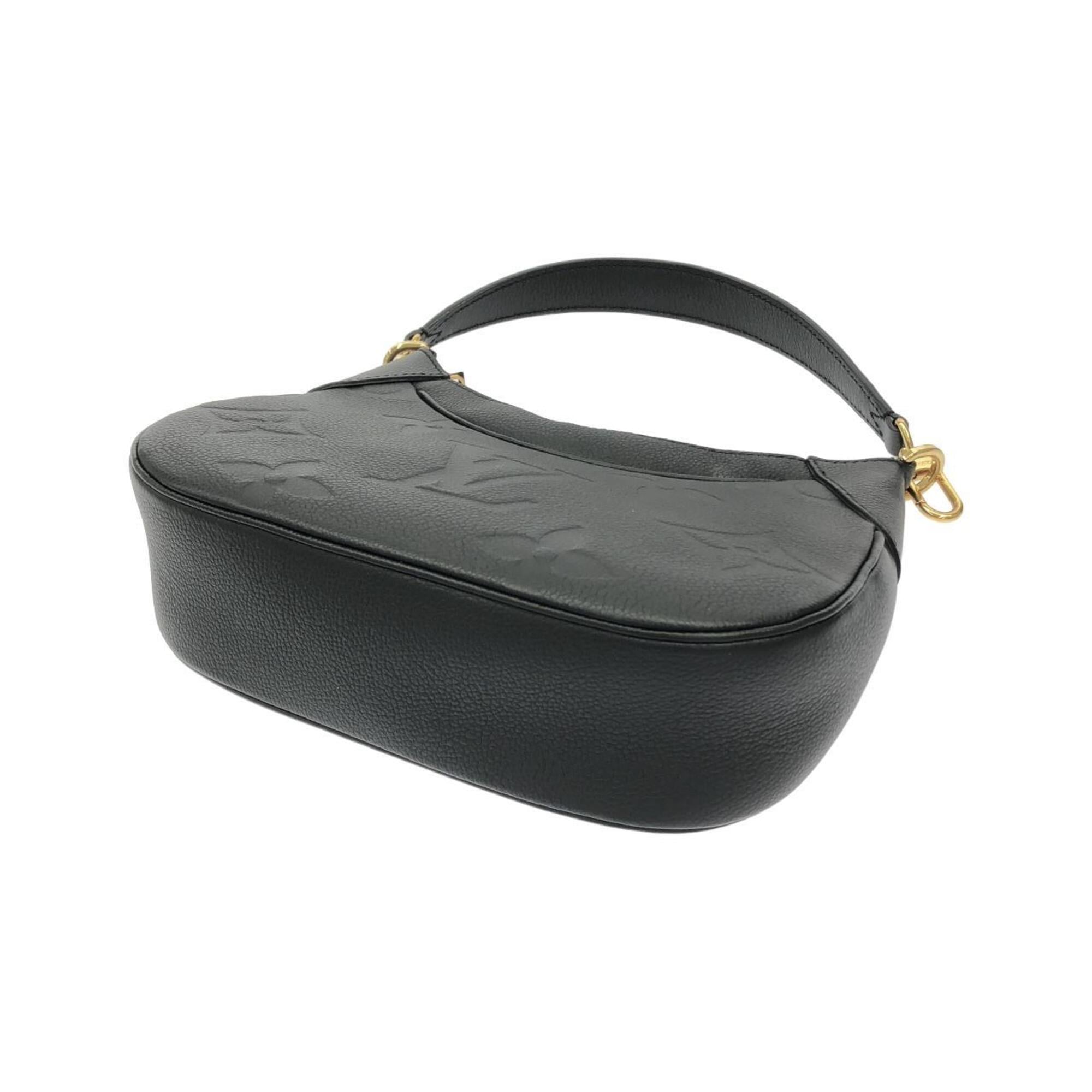 Louis Vuitton Black Leather Shoulder Bag (Pre-Owned)