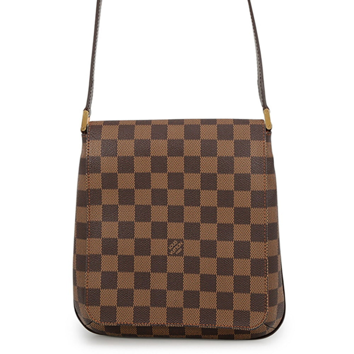 Louis Vuitton Damier Damier Canvas Ebene Orange Handbag Shoulder Bag (Pre-Owned)