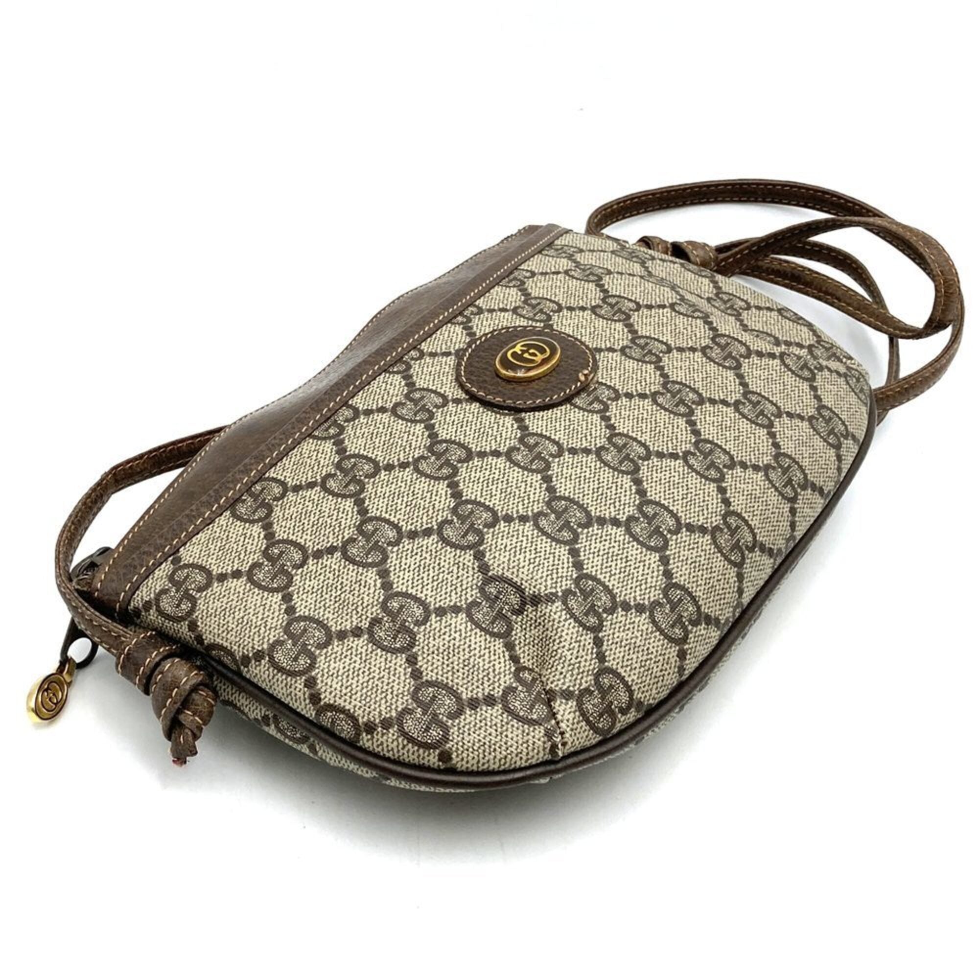 Gucci Brown Gg Supreme Shoulder Bag (Pre-Owned)