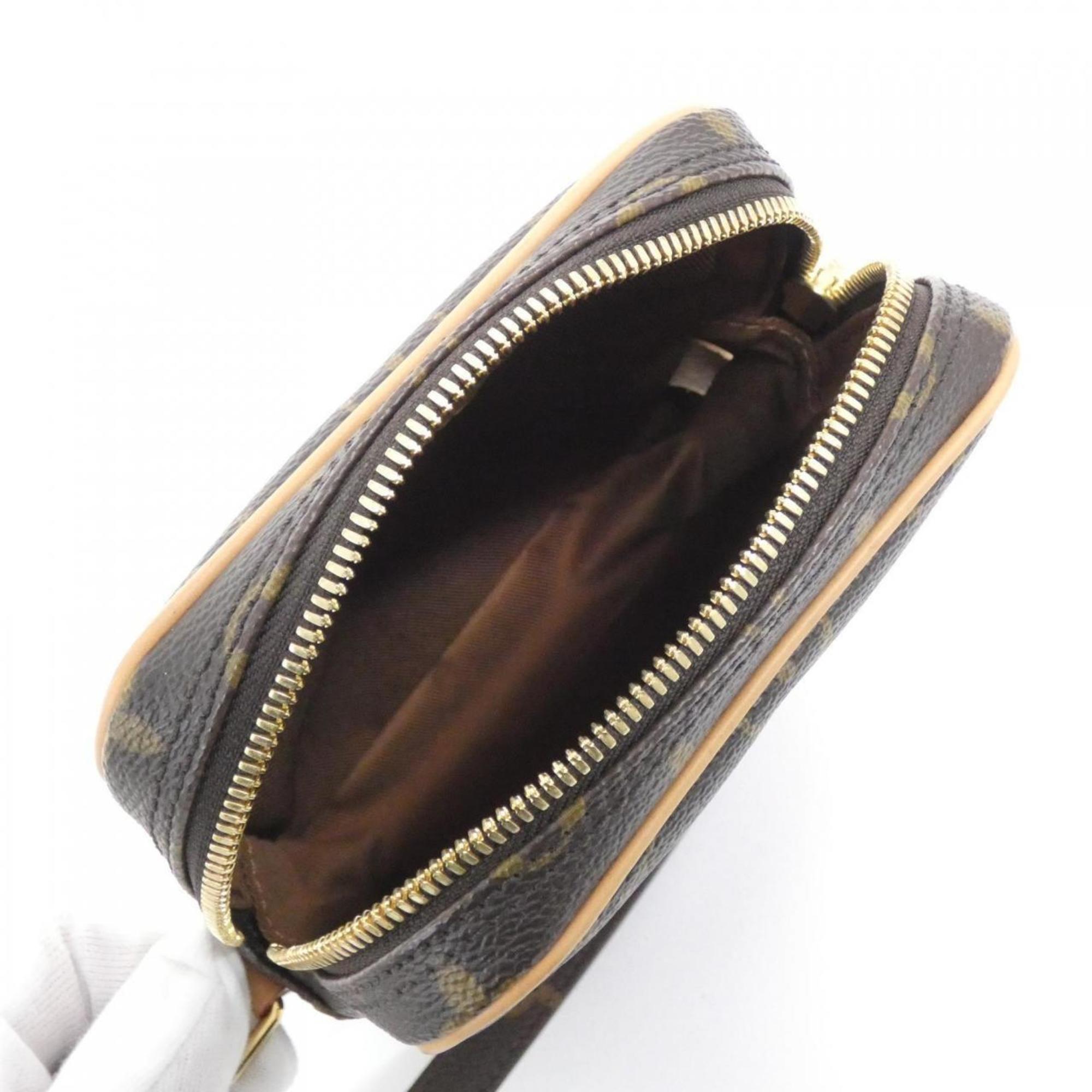 Louis Vuitton Marron Coated Canvas Shoulder Bag (Pre-Owned)