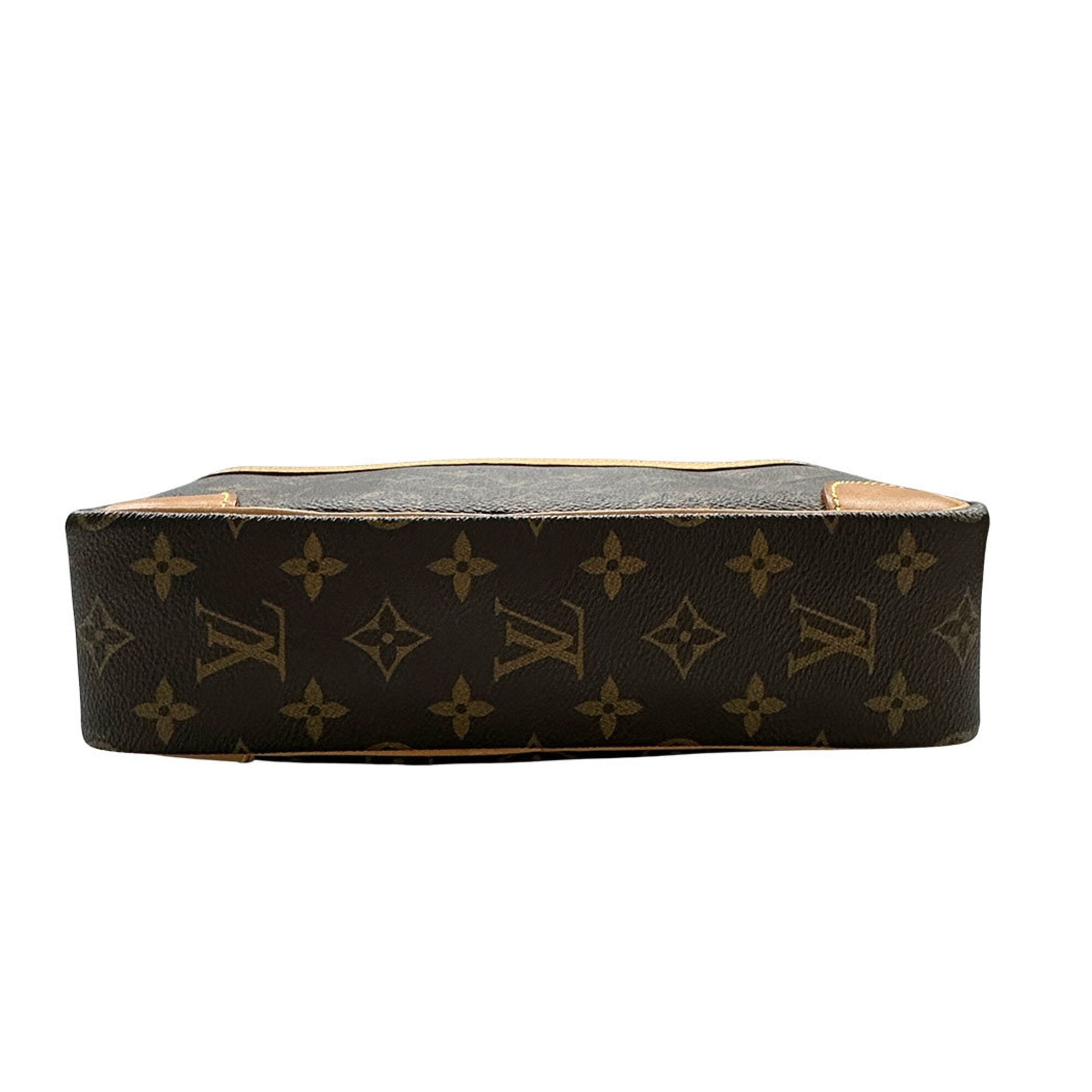 Louis Vuitton Brown Monogram Canvas Handbag Shoulder Bag (Pre-Owned)