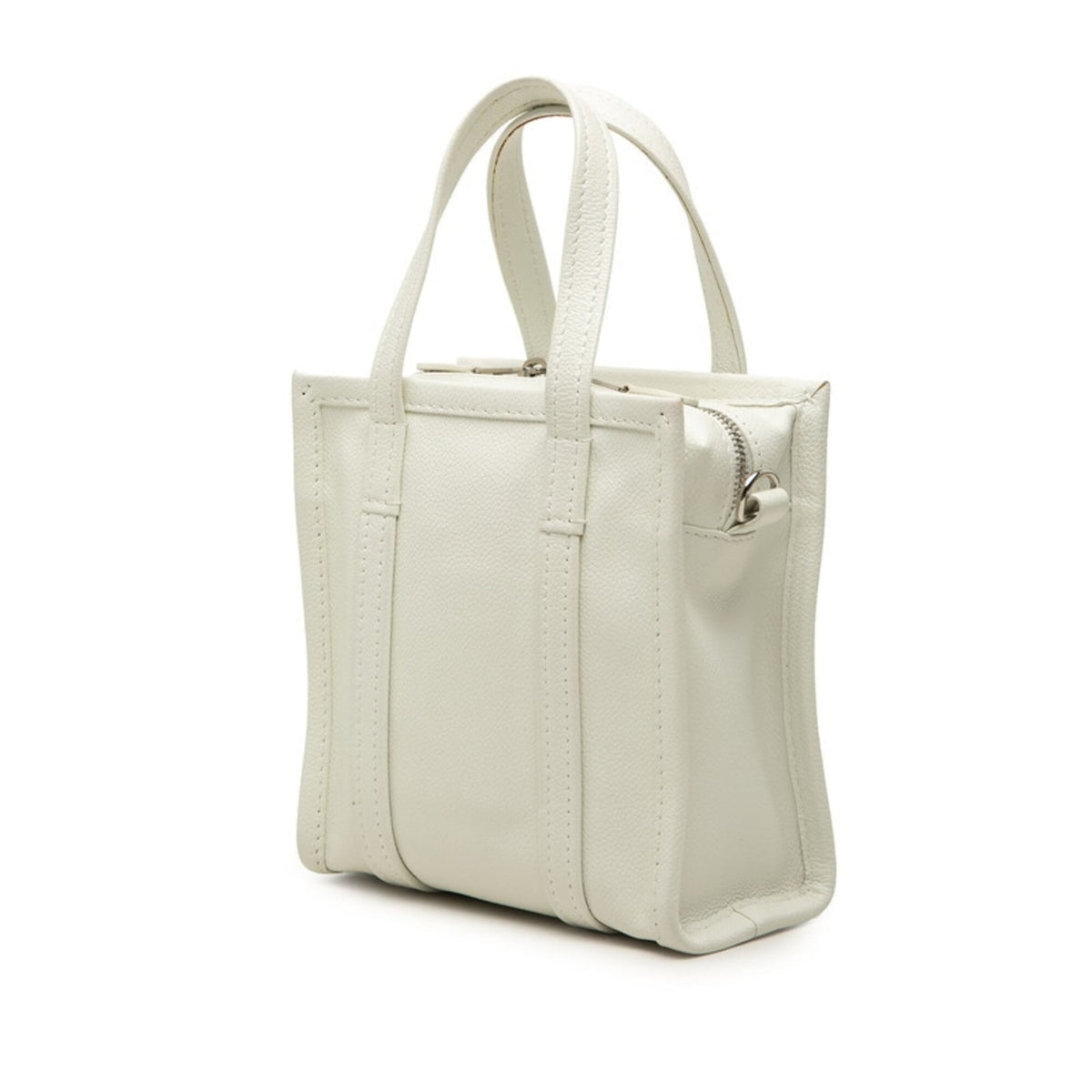 Balenciaga White Leather Handbag Shoulder Bag (Pre-Owned)