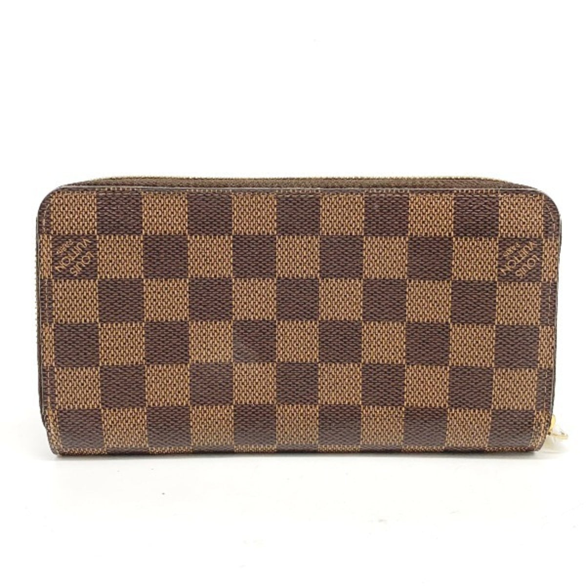 Louis Vuitton Brown Damier Canvas Long Wallet (Bi-Fold) (Pre-Owned)