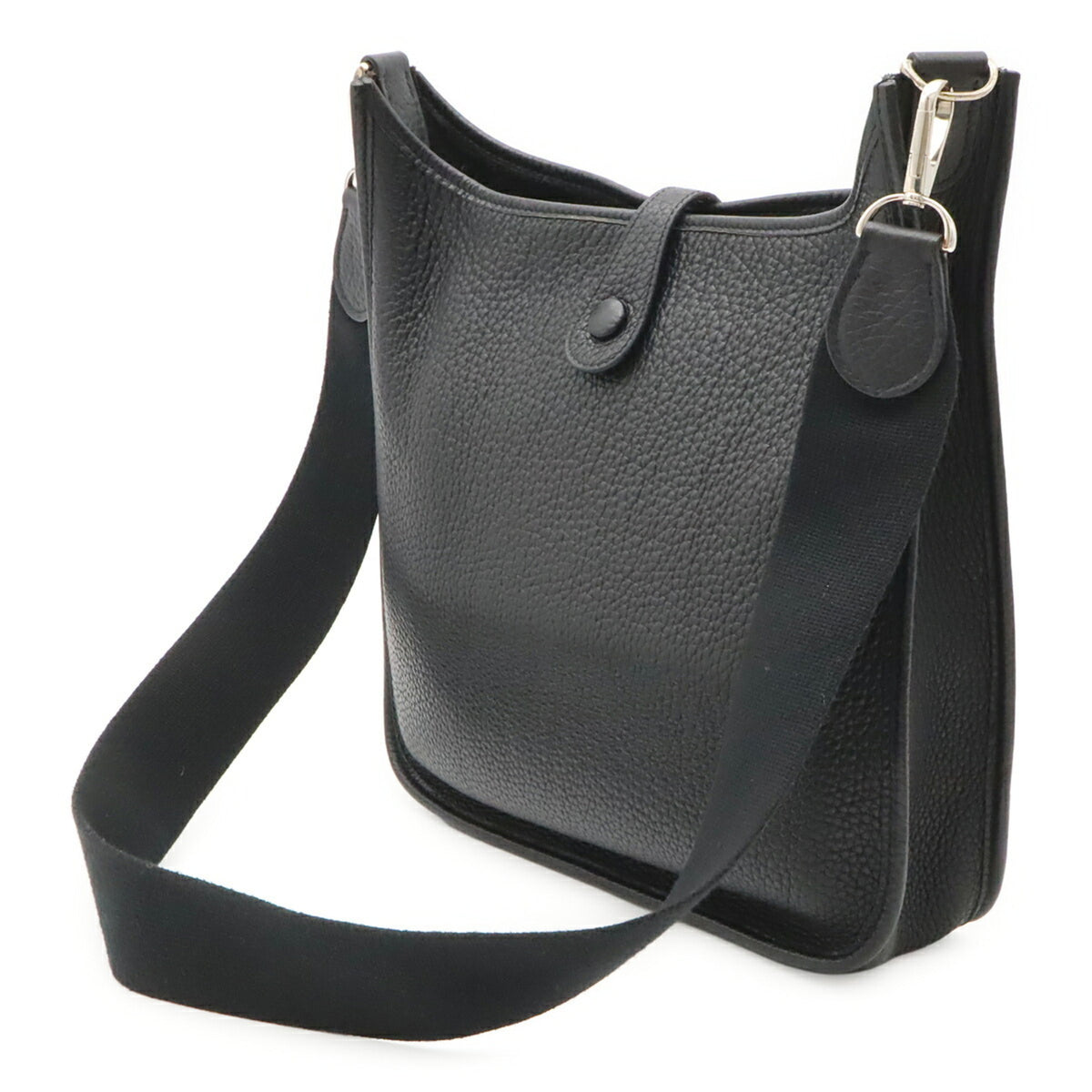 Hermes Black Leather Shoulder Bag (Pre-Owned)