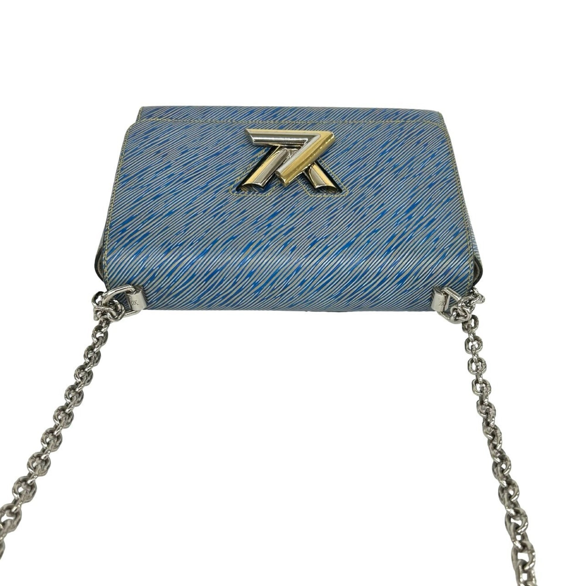 Louis Vuitton Blue Leather Pochette Shoulder Bag (Pre-Owned)