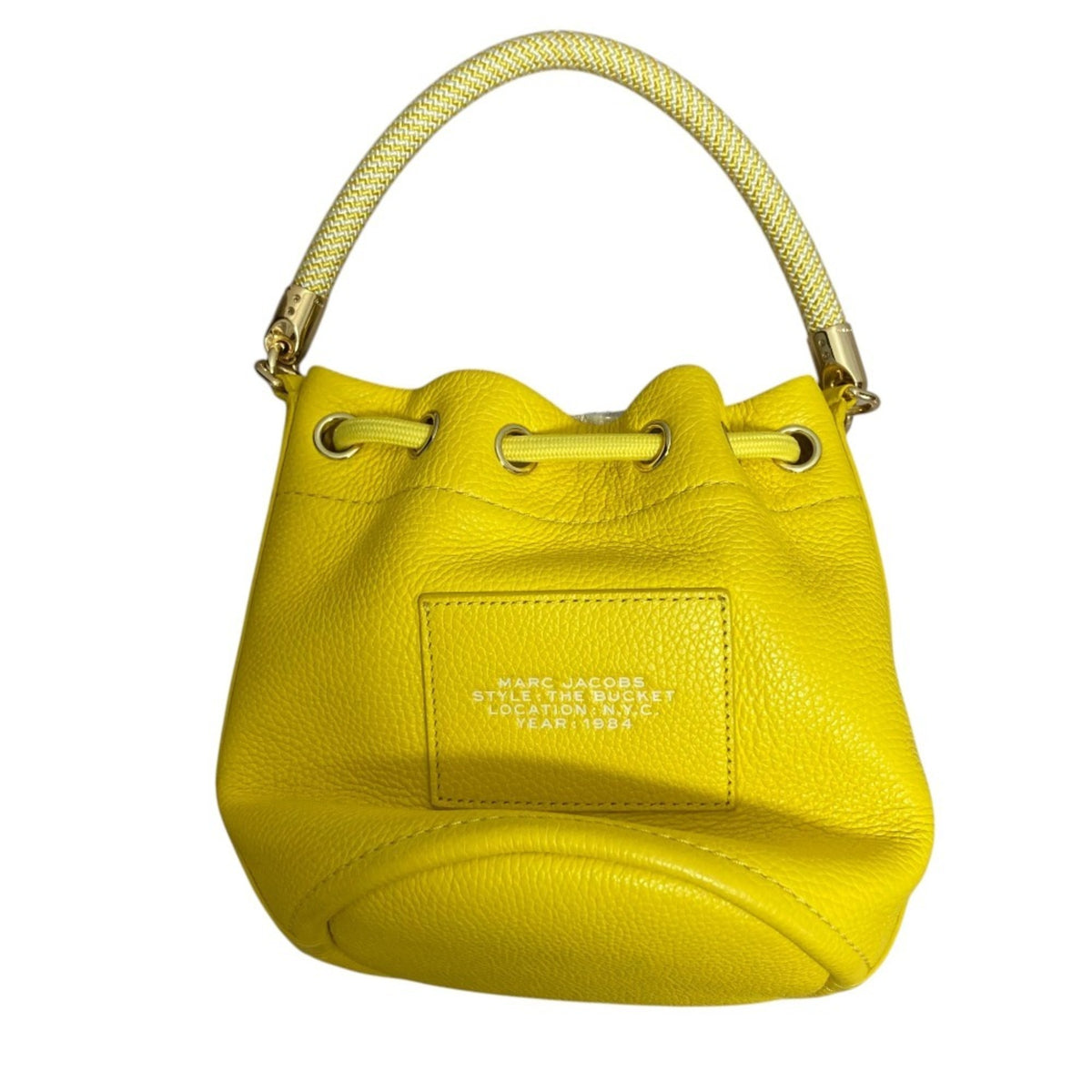 Marc Jacobs White Yellow Leather Shoulder Bag (Pre-Owned)