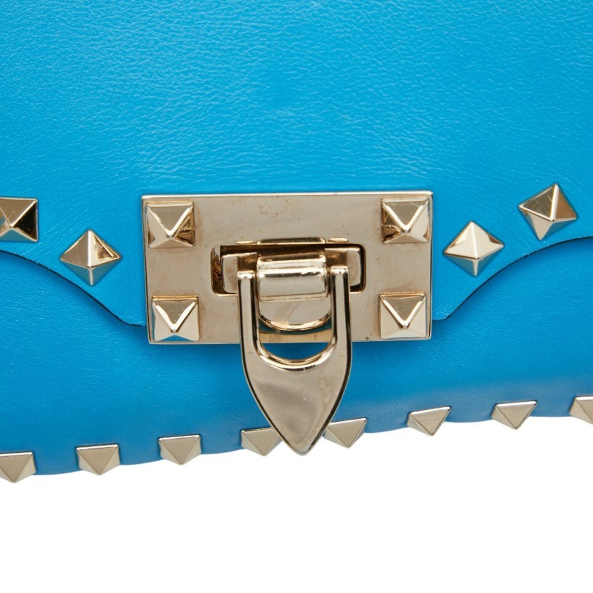 Valentino Blue Leather Shoulder Bag (Pre-Owned)