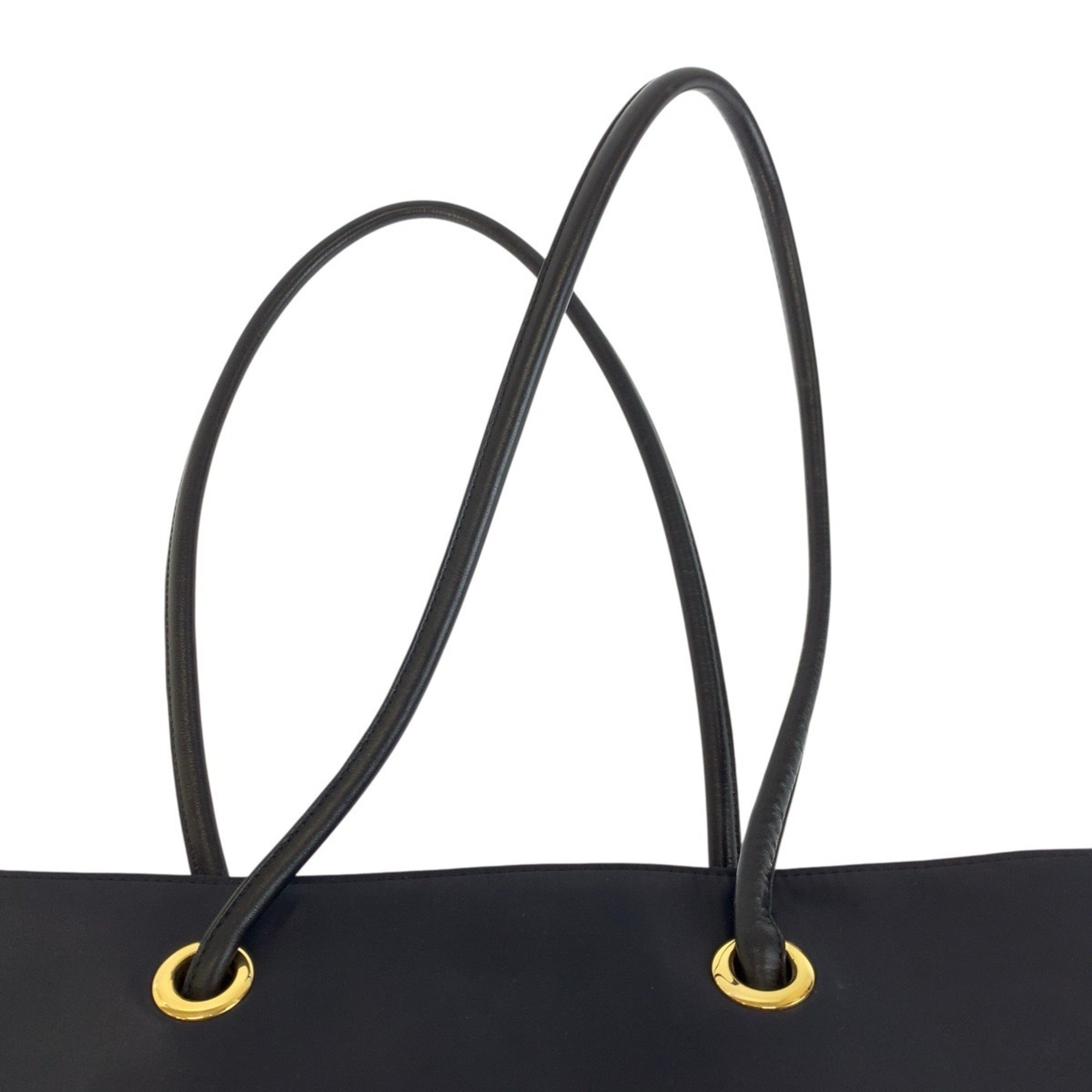 Yves Saint Laurent Navy Nylon Shoulder Bag Tote Bag (Pre-Owned)