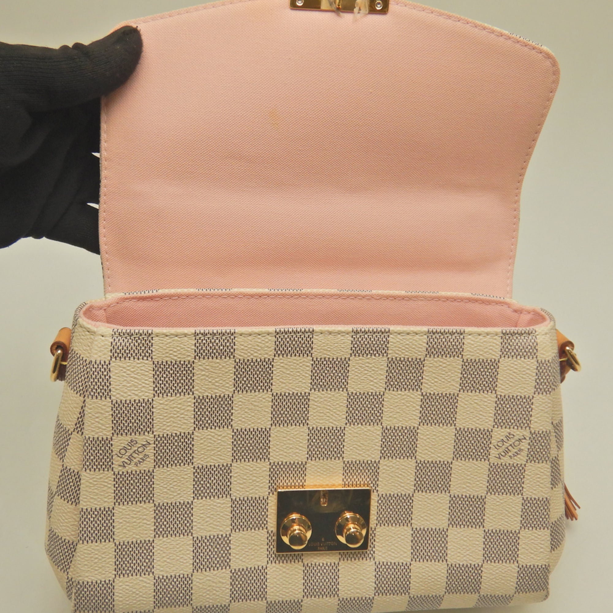 Louis Vuitton Azur Damier Azur Damier Canvas Damier Azur Damier Canvas Handbag (Pre-Owned)