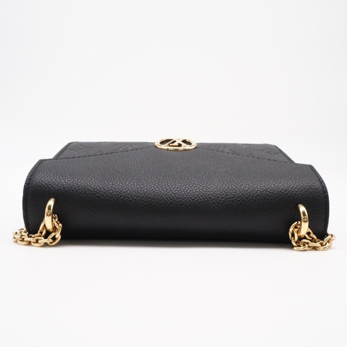 Louis Vuitton Black Leather Chain/Shoulder Wallet (Pre-Owned)