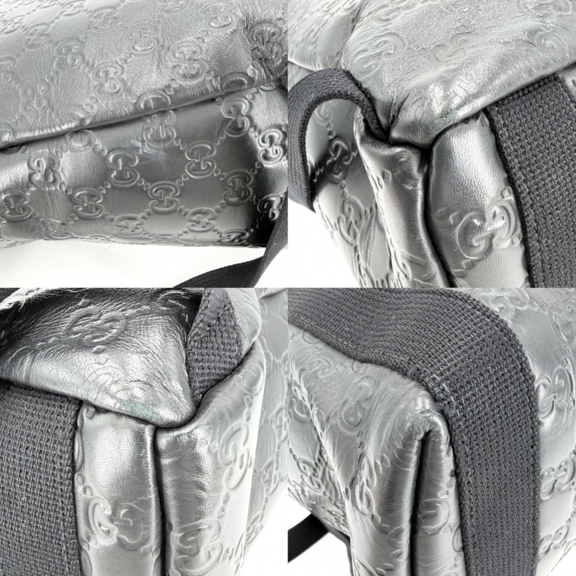 Gucci Black Leather Backpack (Pre-Owned)