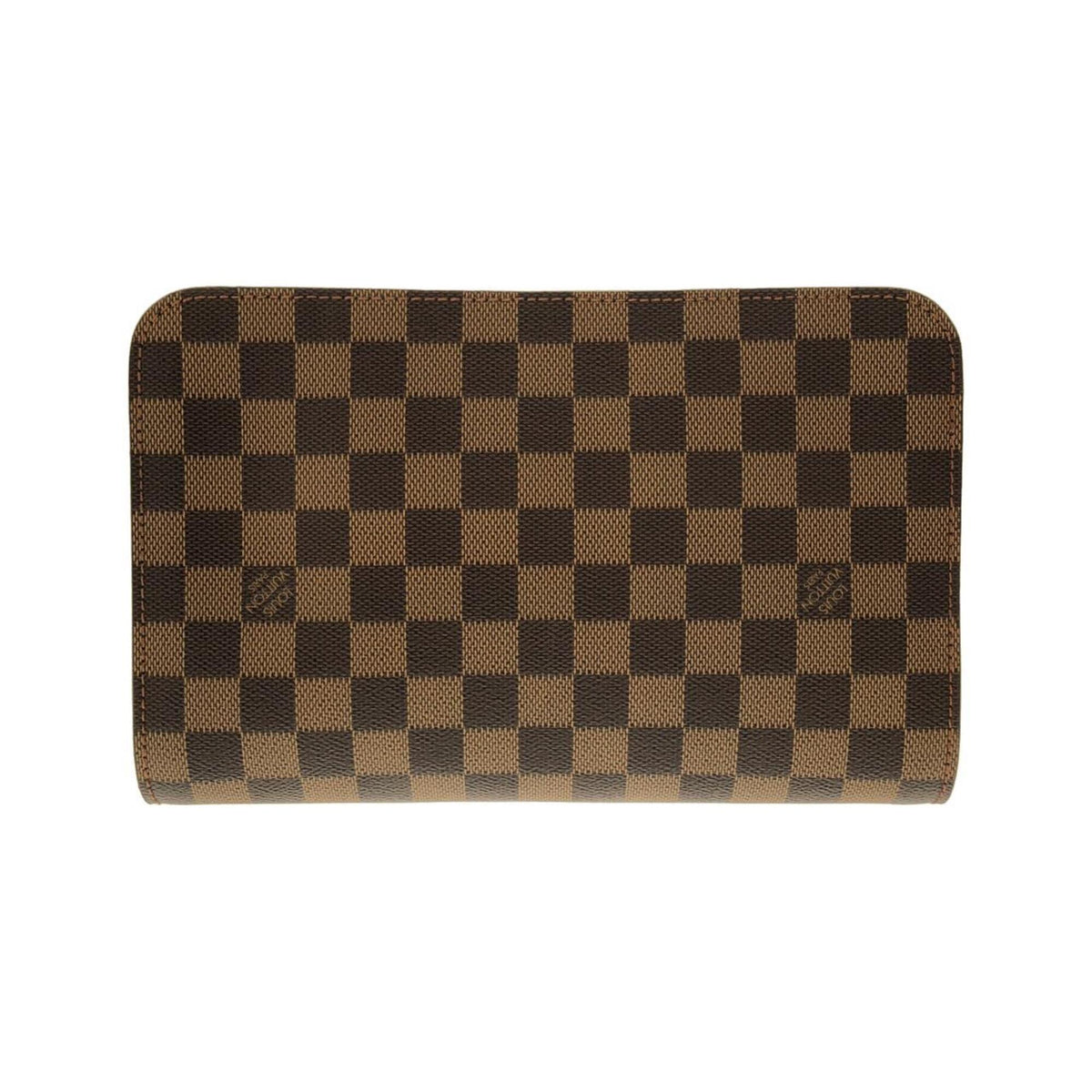 Louis Vuitton Ebene Coated Canvas Clutch Bag (Pre-Owned)